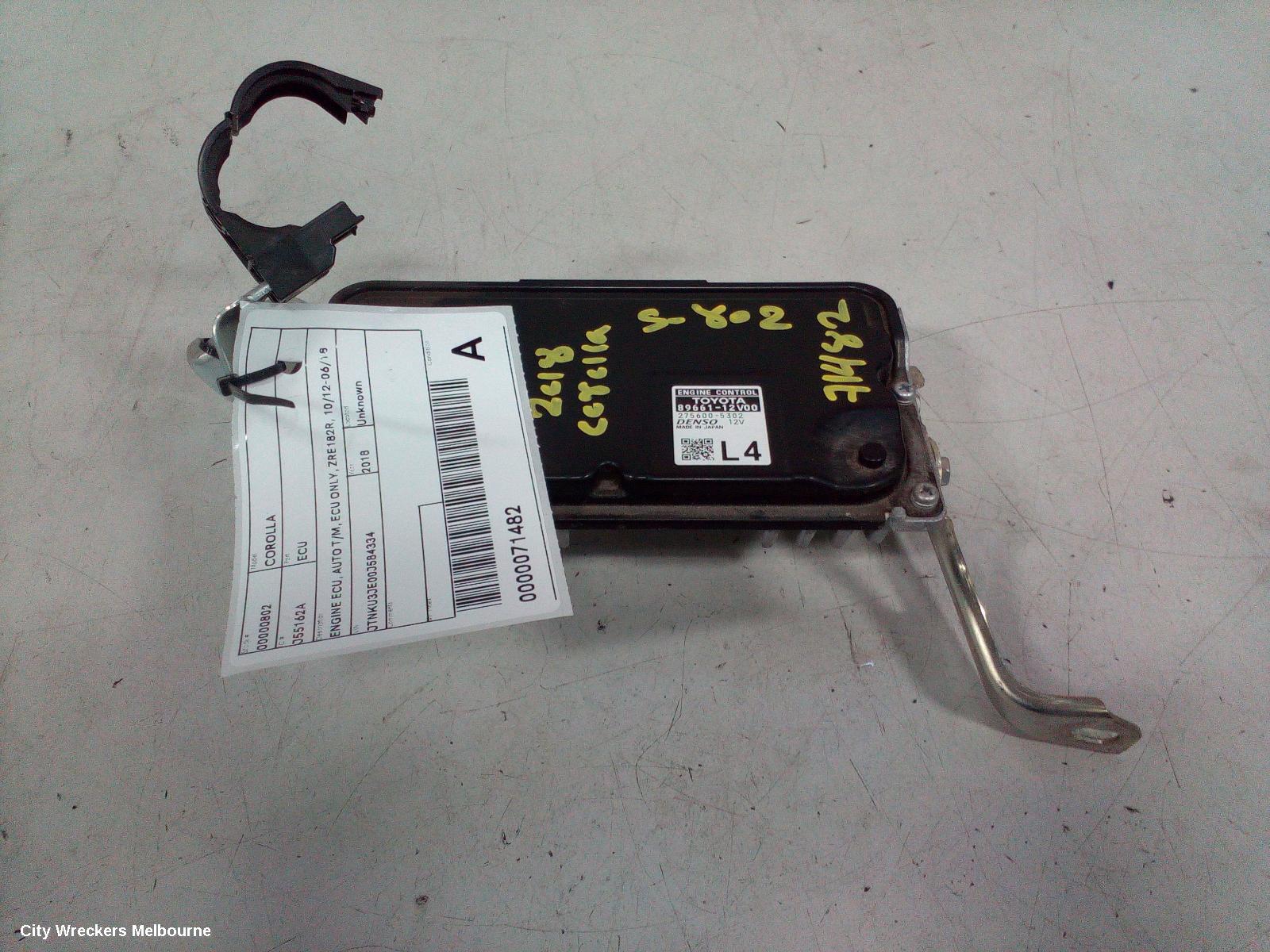 TOYOTA COROLLA ECU, ENGINE ECU, AUTO T/M, ECU ONLY, ZRE182R, 10/2012 - 06/2018 - Image 2