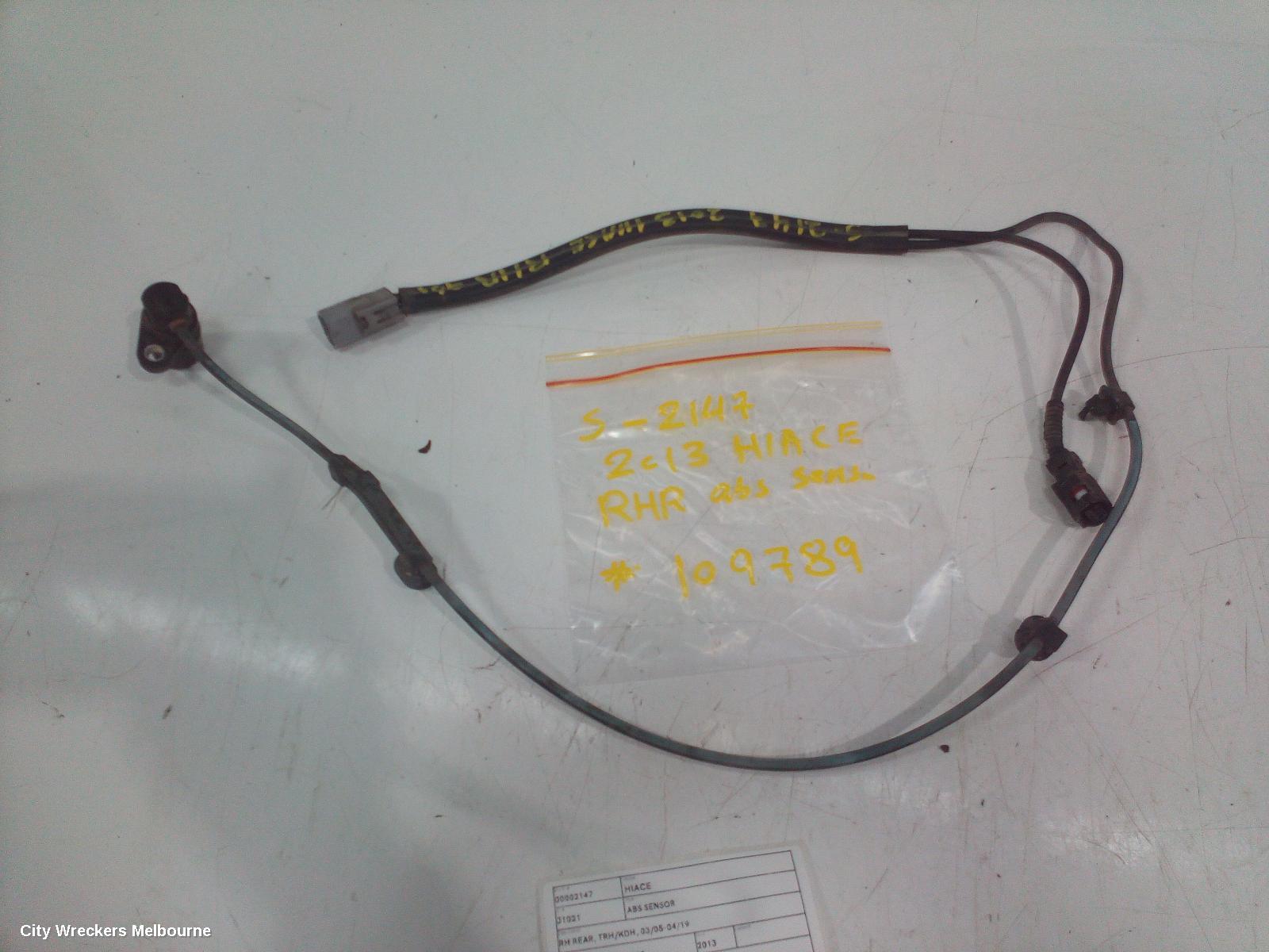 TOYOTA HIACE ABS SENSOR, RH REAR, W/ LOOM TYPE, TRH/KDH, 01/2005 - 04/2019 - Image 2