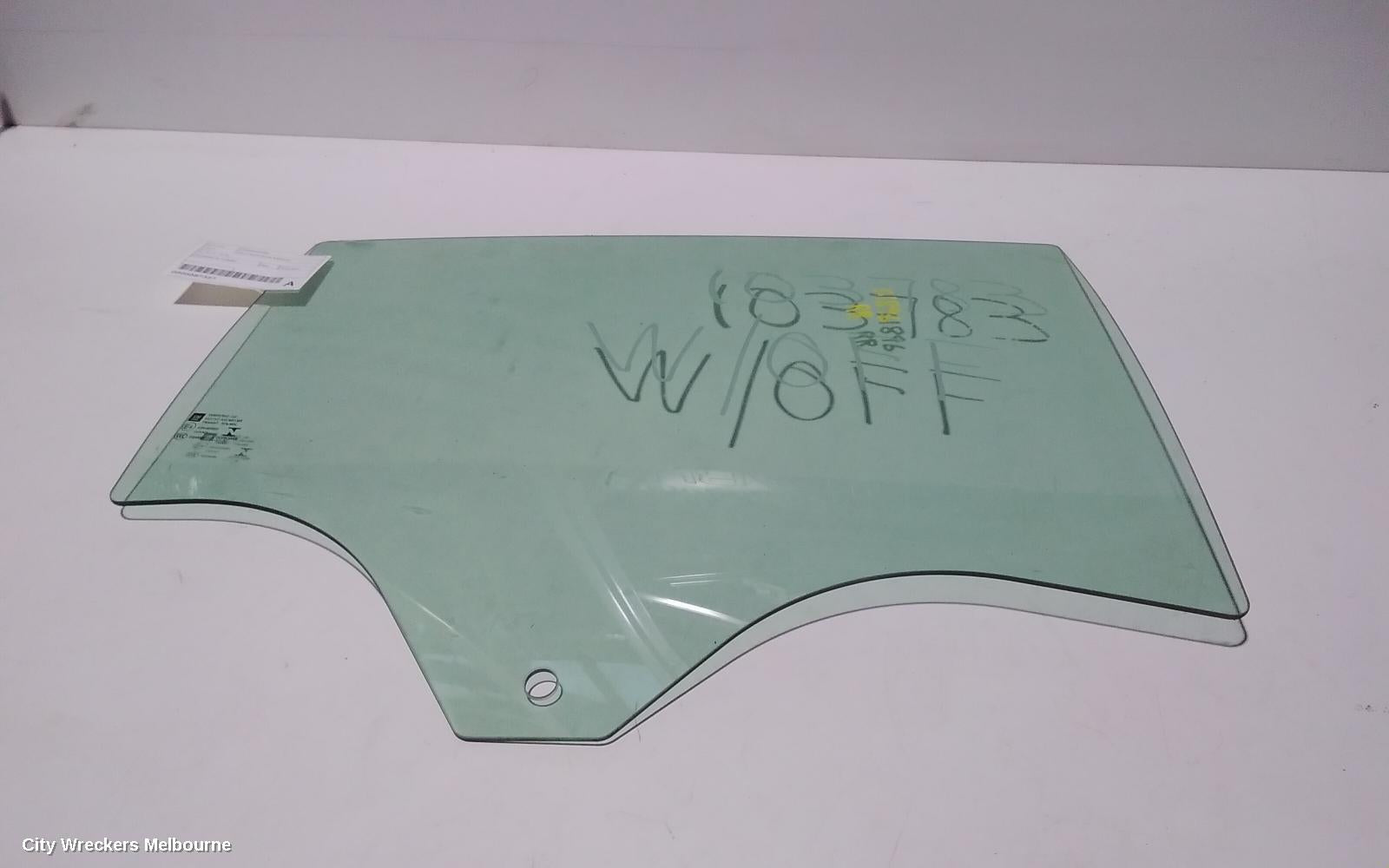 HOLDEN COMMODORE RIGHT REAR DOOR WINDOW, ZB, 10/2017 - 12/2020 - Image 1