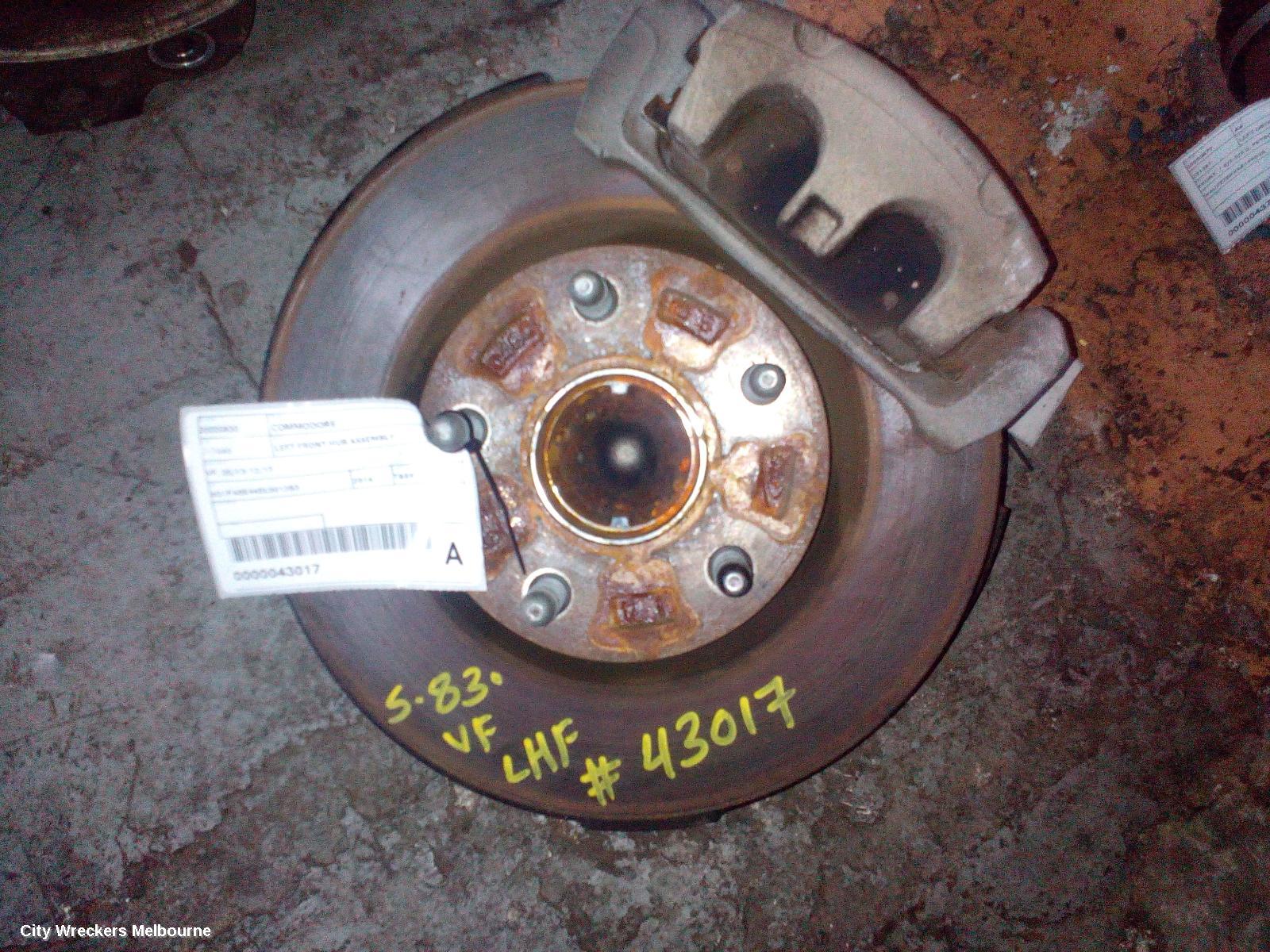 HOLDEN COMMODORE LEFT FRONT HUB ASSEMBLY, VF, 05/2013 - 12/2017 - Image 1