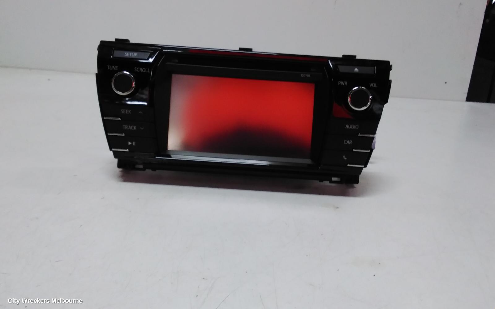 TOYOTA COROLLA RADIO/CD/DVD/SAT/TV, 6.1IN TOUCHSCREEN (P/N ON FACE 100198), ZRE172, SEDAN, 12/2013 - 10/2016 - Image 1
