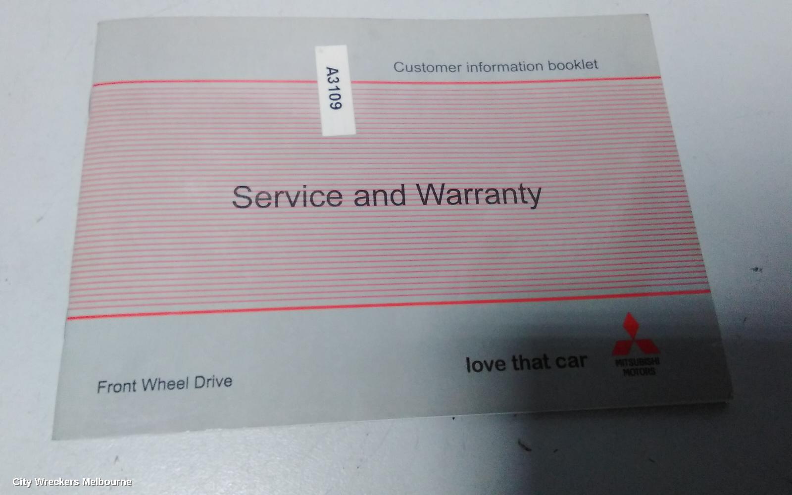 MITSUBISHI MIRAGE OWNERS HANDBOOK, LA, 12/2012 ONWARDS - Image 3