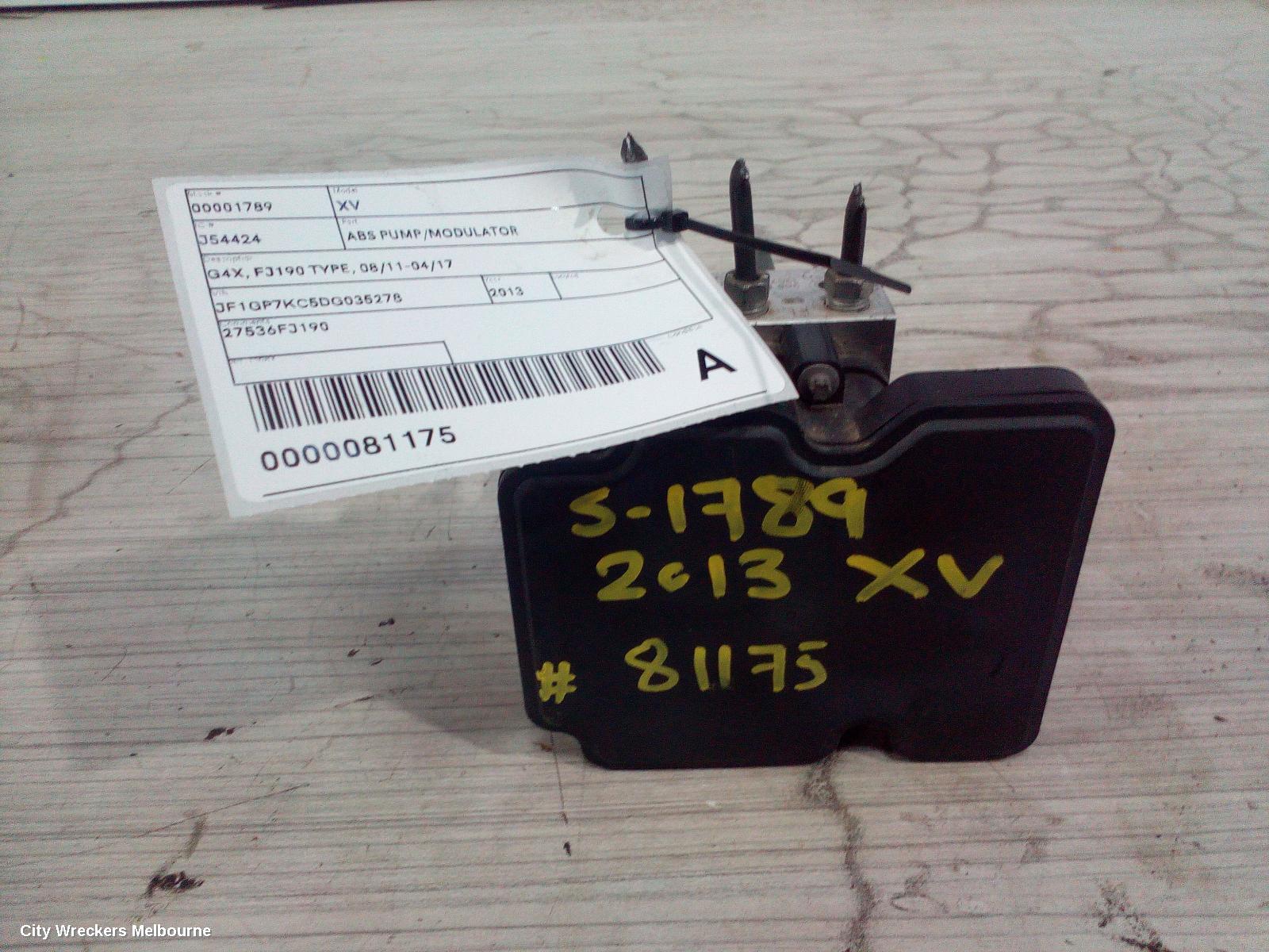 SUBARU XV ABS PUMP/MODULATOR, G4X, FJ190 TYPE, 08/2011 - 04/2017 - Image 1