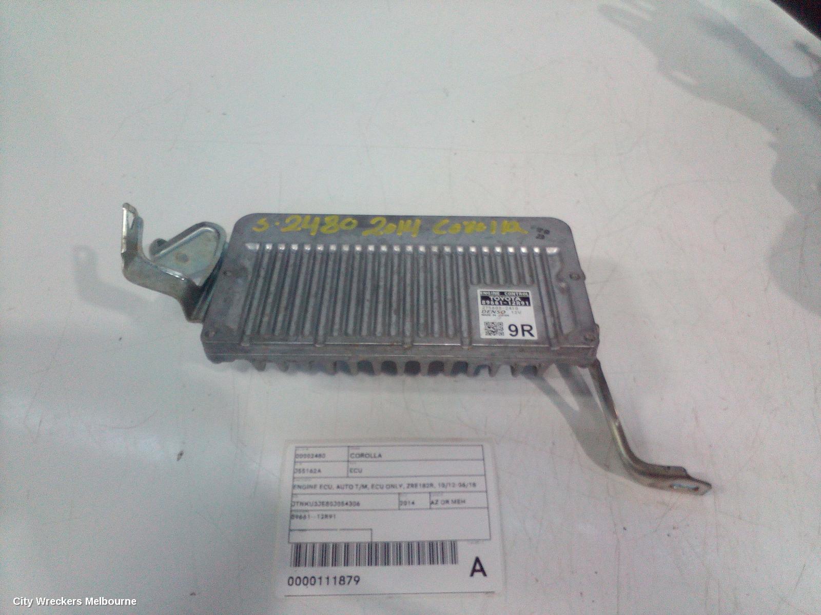 TOYOTA COROLLA ECU, ENGINE ECU, AUTO T/M, ECU ONLY, ZRE182R, 10/2012 - 06/2018 - Image 2
