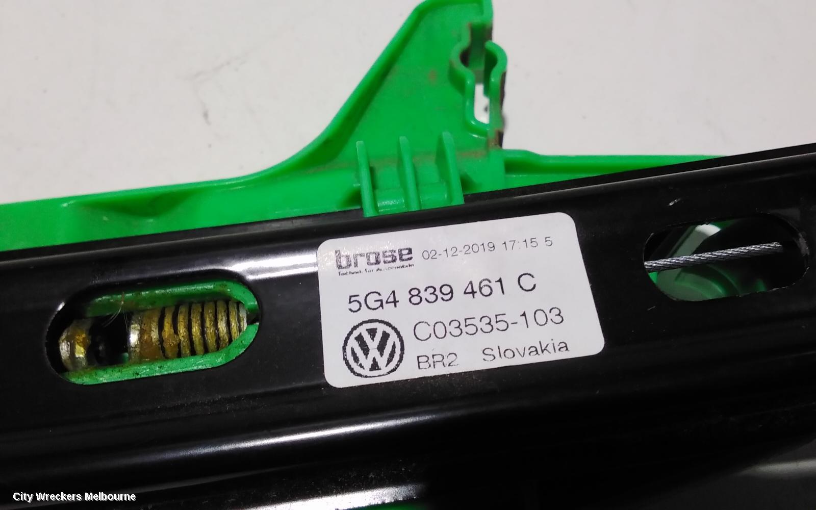 VOLKSWAGEN GOLF LEFT REAR WND REG/MOTOR, GEN 7, 5DR HATCH, DOOR REG ASSY (REG AND MOTOR), 11/2012 - 08/2020 - Image 3