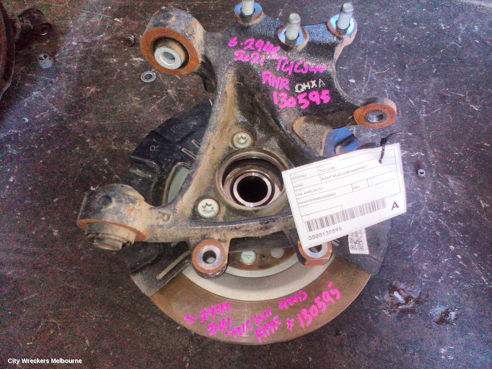 HYUNDAI TUCSON RIGHT REAR HUB ASSEMBLY, NX4, AWD, 02/2021 ONWARDS - Image 1