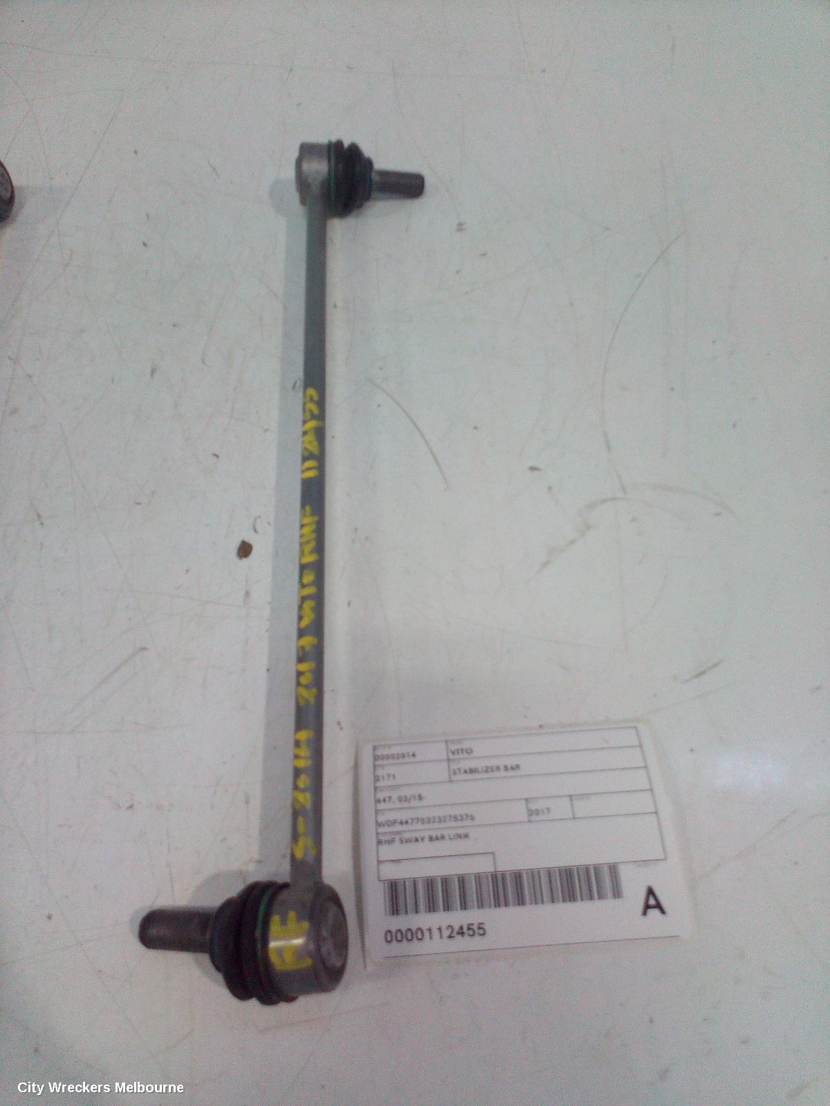MERCEDES VITO STABILISER BAR, 447, 03/2015 ONWARDS - Image 1