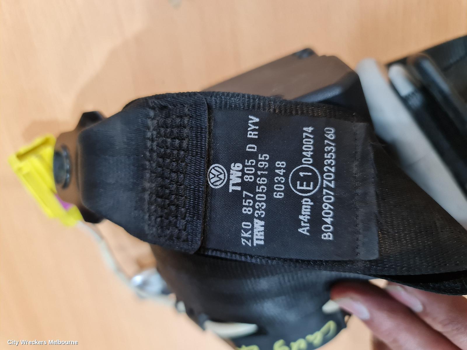 VOLKSWAGEN CADDY SEATBELT/STALK, LH FRONT, SEAT BELT ONLY, 2K, 12/2004 - 06/2015 - Image 2