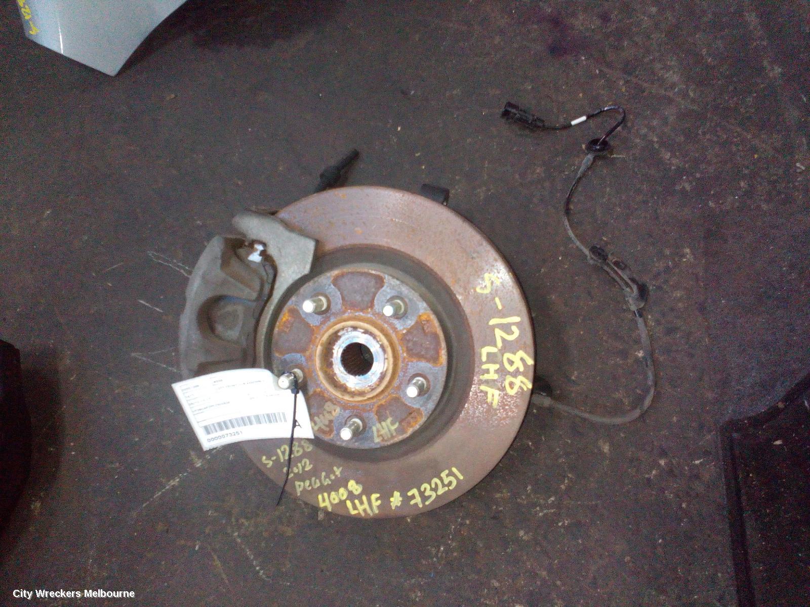 PEUGEOT 4008 LEFT FRONT HUB ASSEMBLY, 05/2012 - 12/2017 - Image 2