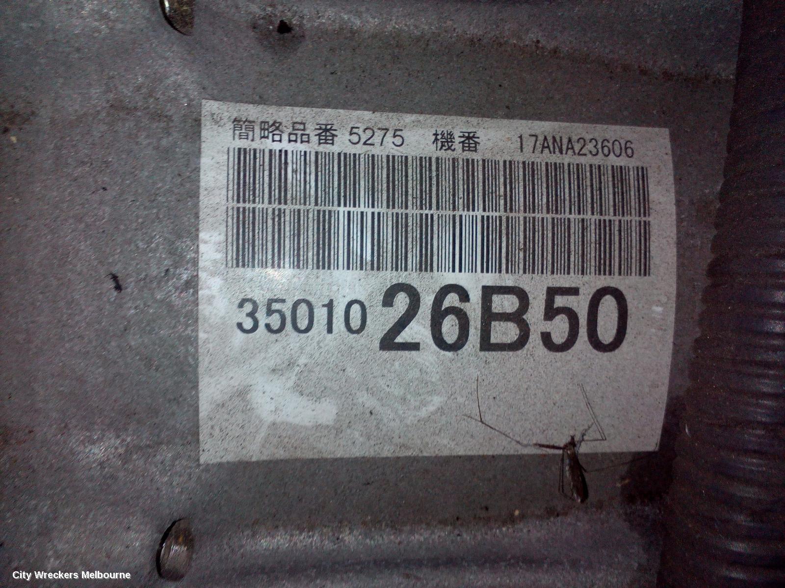 TOYOTA HIACE TRANS/GEARBOX, AUTO, PETROL, 2.7, 2TR-FE, TRH, AC60E CODE, 03/2015 - 04/2019 - Image 2