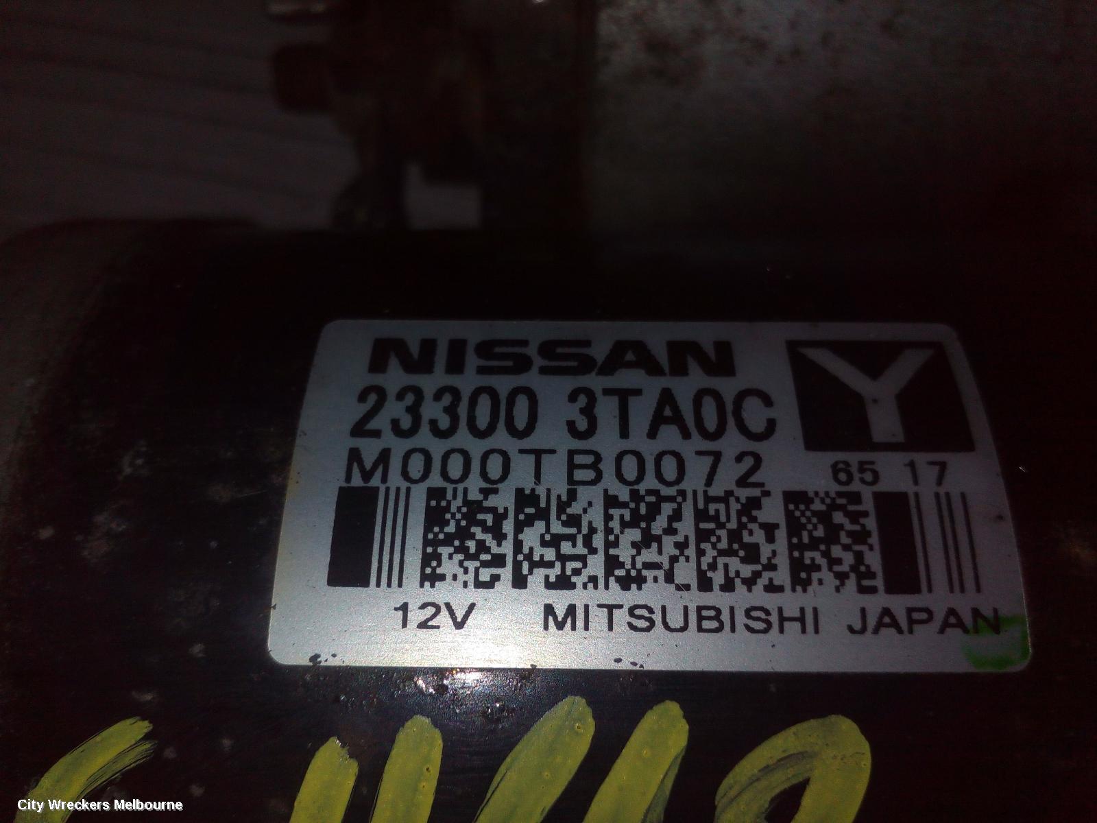NISSAN XTRAIL STARTER, PETROL, 2.5, QR25DE, AUTO T/M, W/ LONG SNOUT TYPE, T32, 02/2014 ONWARDS - Image 1