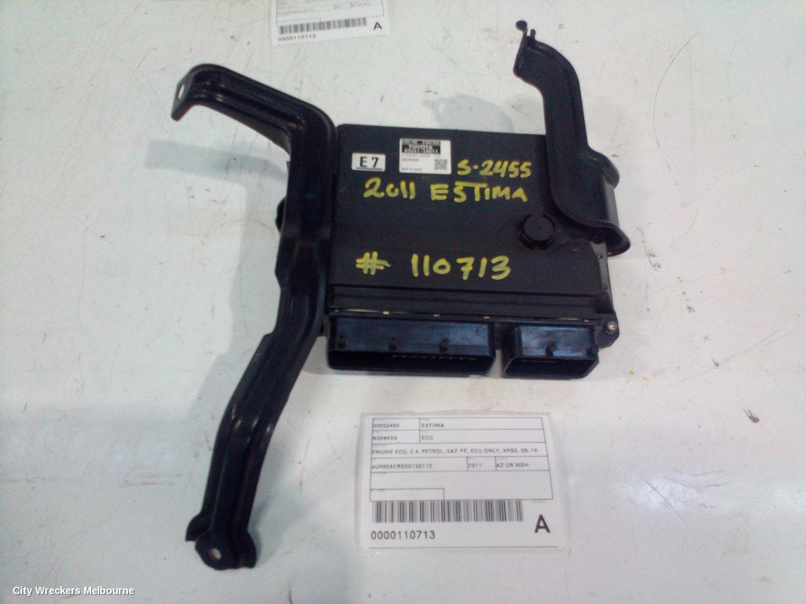 TOYOTA ESTIMA ECU, ENGINE ECU, 2.4, PETROL, 2AZ-FE, ECU ONLY, XR50, 05-19 (IMPORT) - Image 1