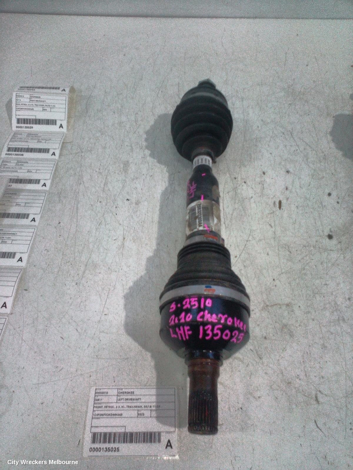 JEEP CHEROKEE LEFT DRIVESHAFT, FRONT, PETROL, 3.2, KL, TRAILHAWK, 04/2018 - 11/2022 - Image 2