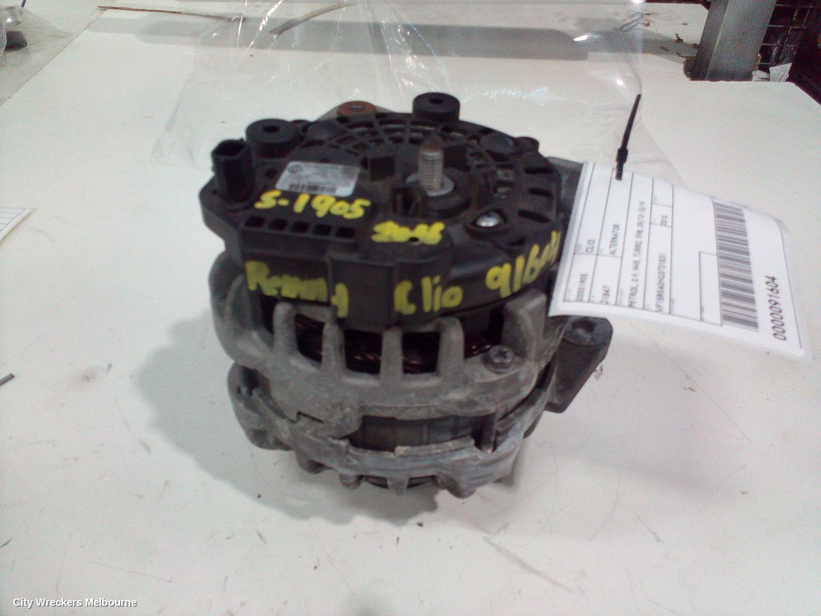 RENAULT CLIO ALTERNATOR, PETROL, 0.9, H4B, TURBO, X98, 09/2013 - 10/2019 - Image 2