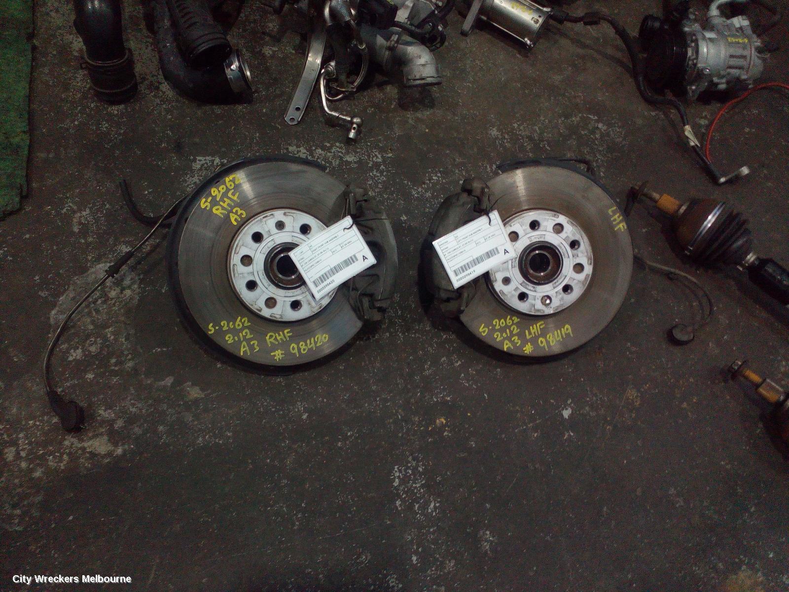 AUDI A3 LEFT FRONT HUB ASSEMBLY, 8P, 2DR CABRIOLET, 07/2008 - 04/2013 - Image 3