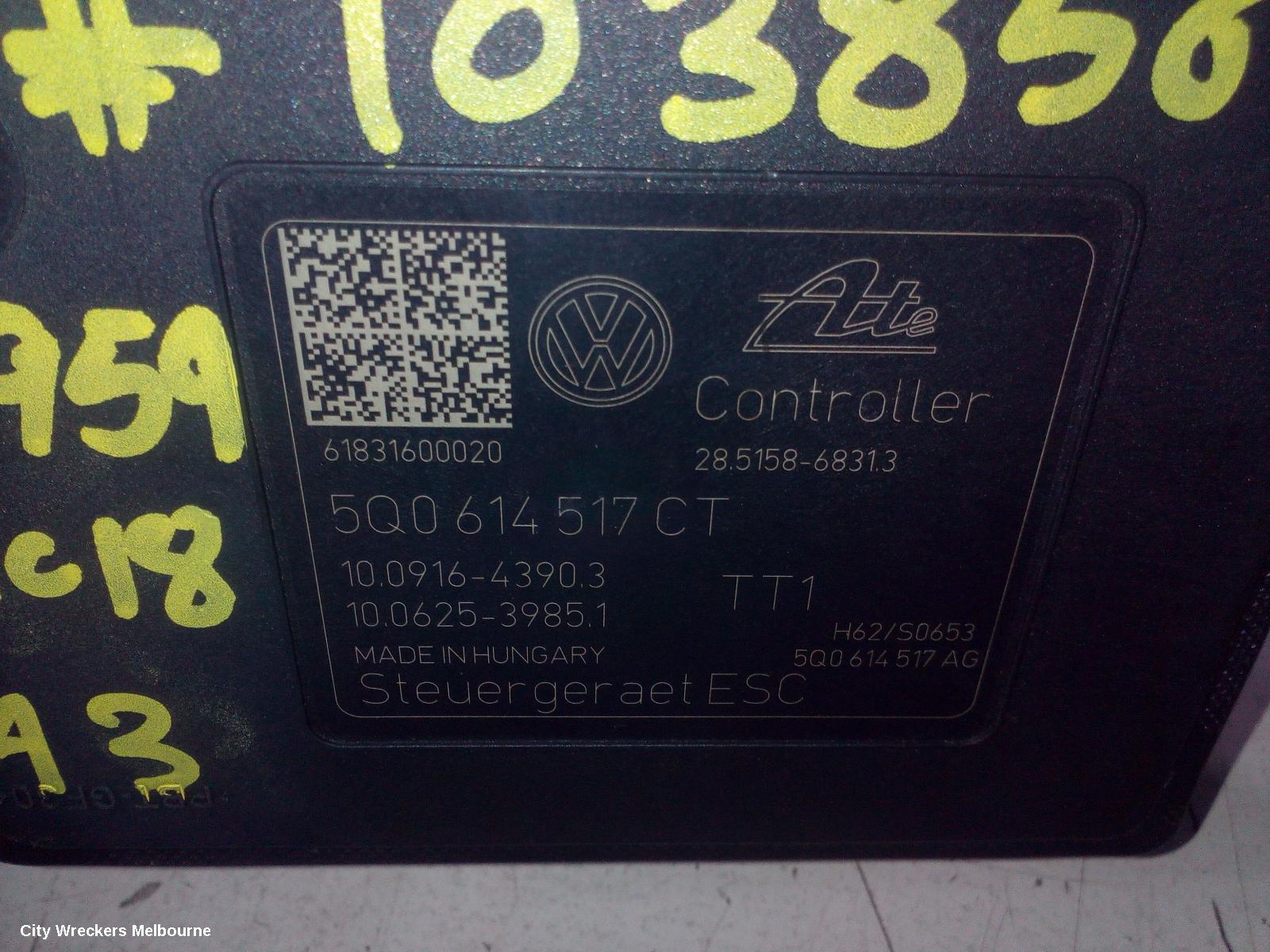 AUDI A3 ABS PUMP/MODULATOR, 8V, P/N 5Q0614517L, 05/2013 - 10/2020 - Image 2