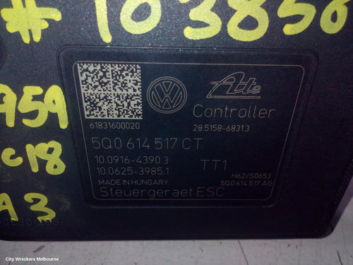 AUDI A3 ABS PUMP/MODULATOR, 8V, P/N 5Q0614517L, 05/2013 - 10/2020 - Image 2
