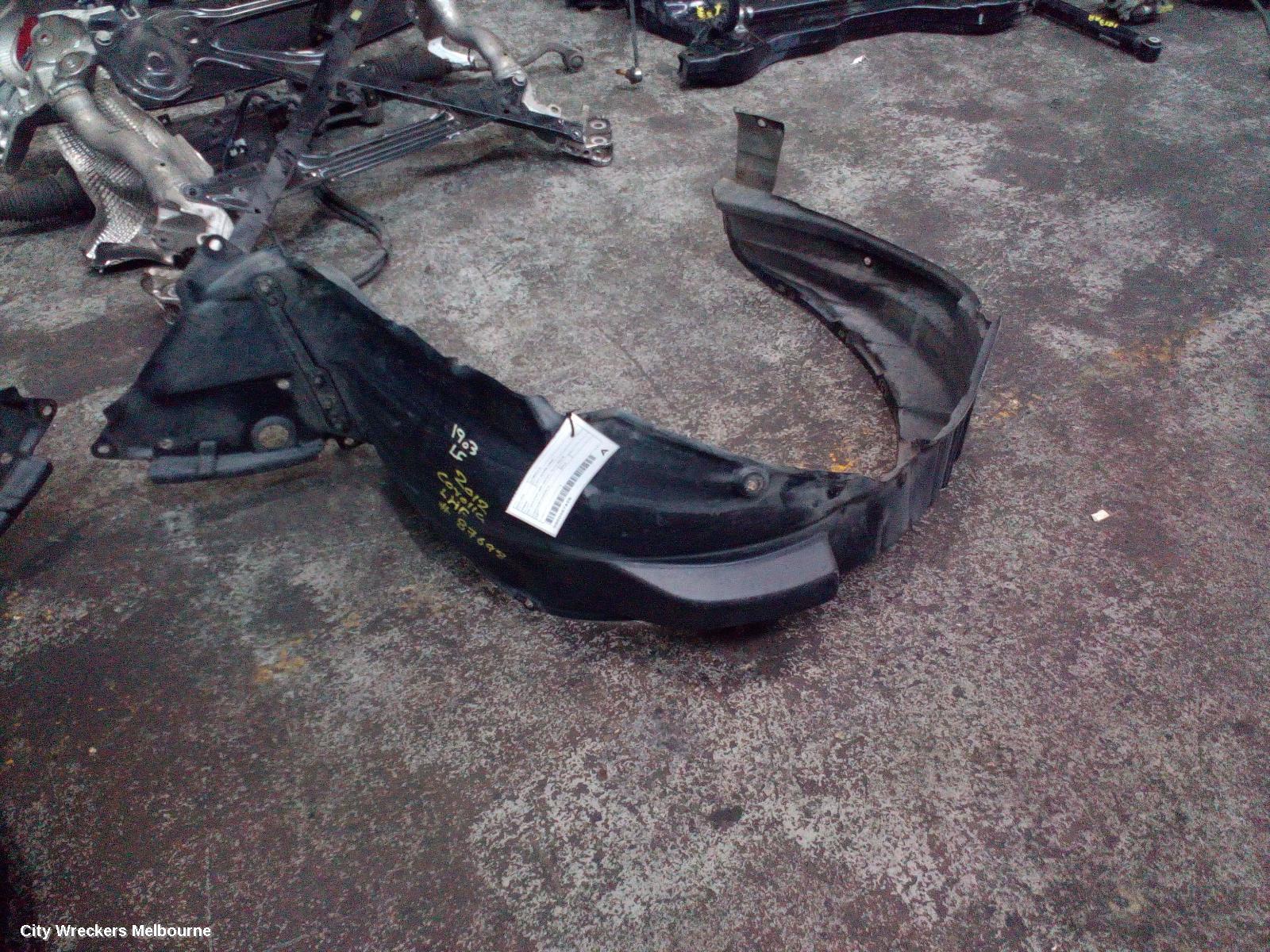 TOYOTA COROLLA LEFT GUARD LINER, ZRE182R/ZWE186R, HATCH, 10/2012 - 06/2018 - Image 2