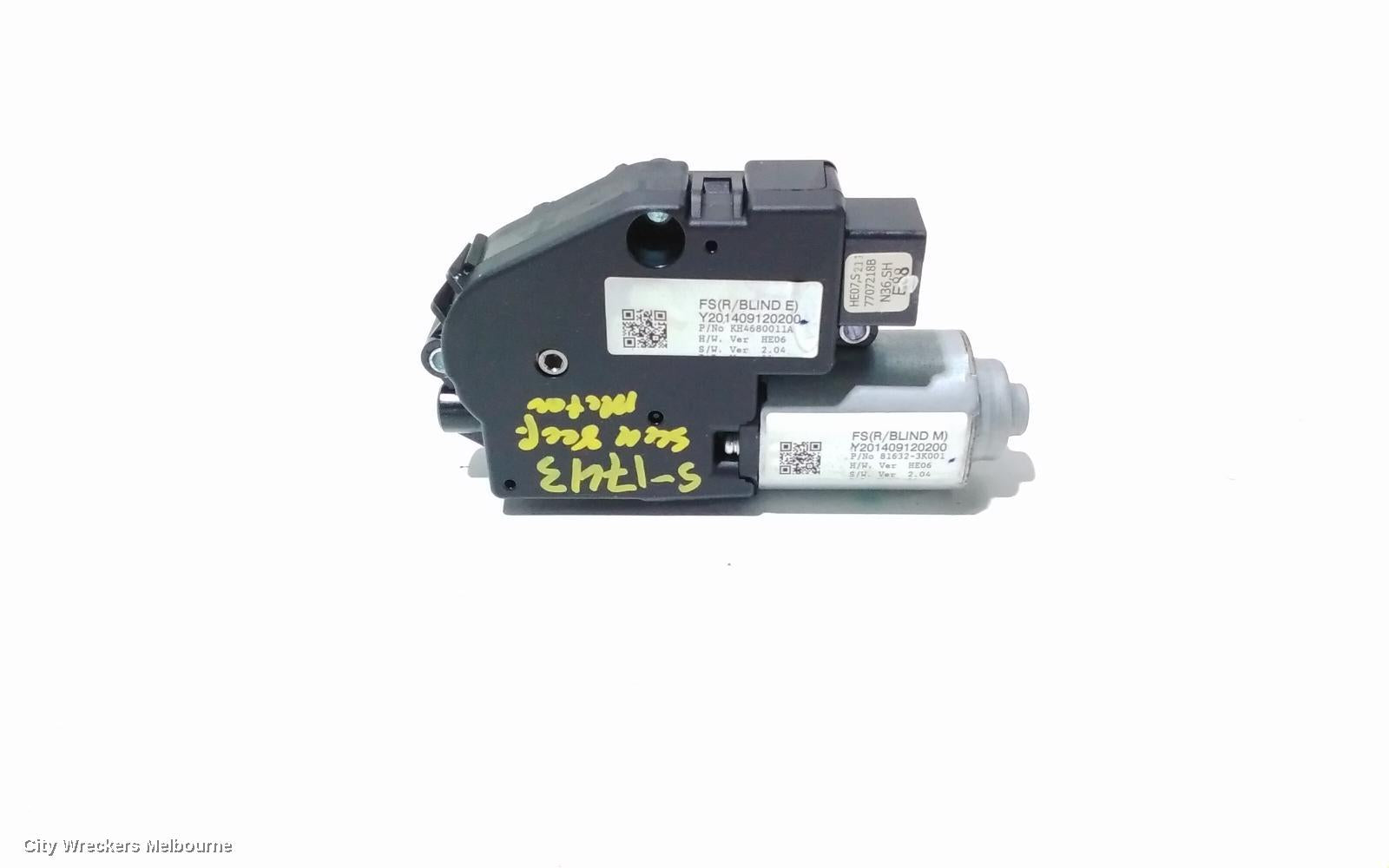 HYUNDAI VELOSTER SUNROOF MOTOR, FS, 10/2011 - 08/2019 - Image 2