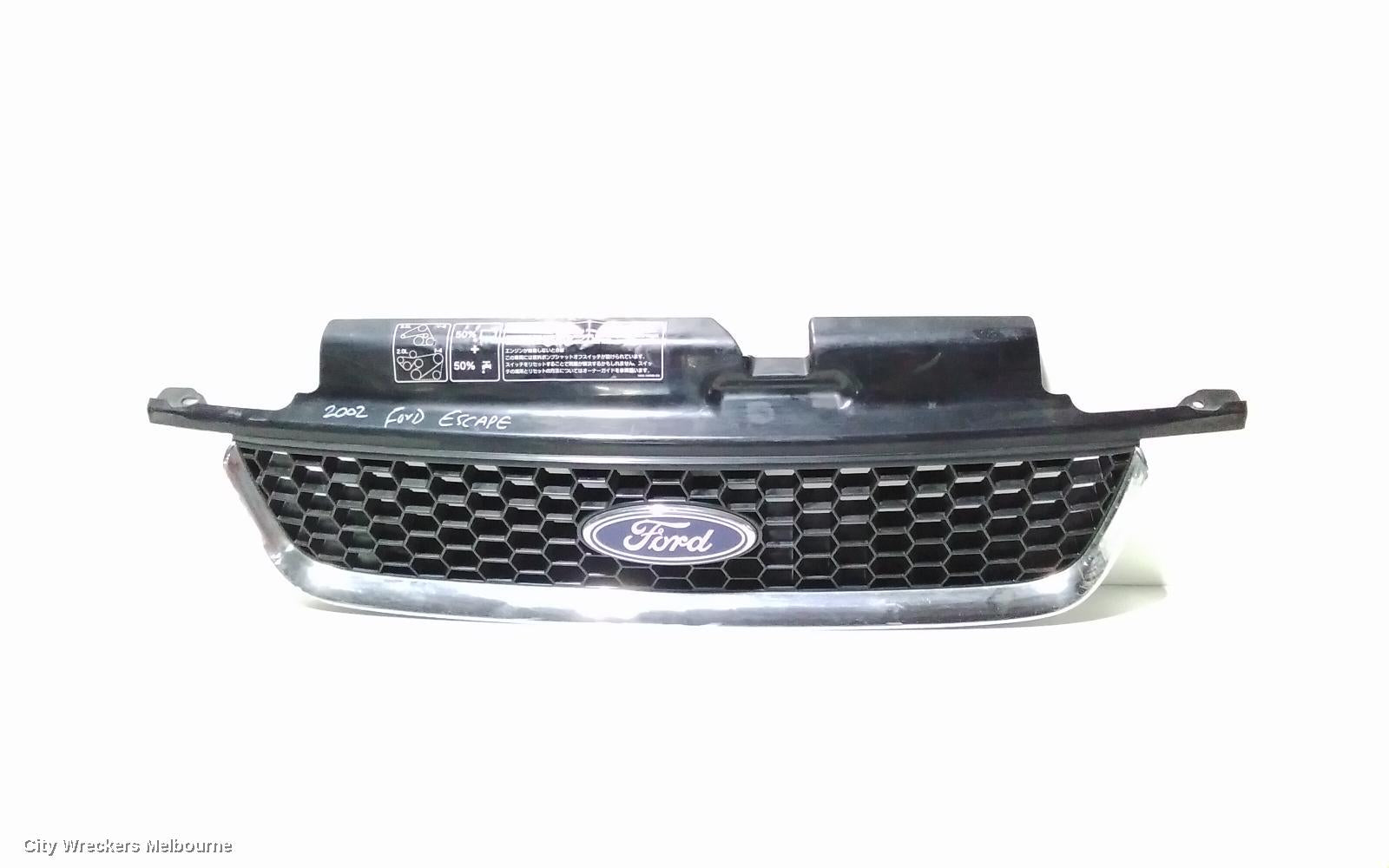 FORD ESCAPE GRILLE, BA, BLACK & CHROME, XLT, 02/2001 - 03/2003 - Image 1