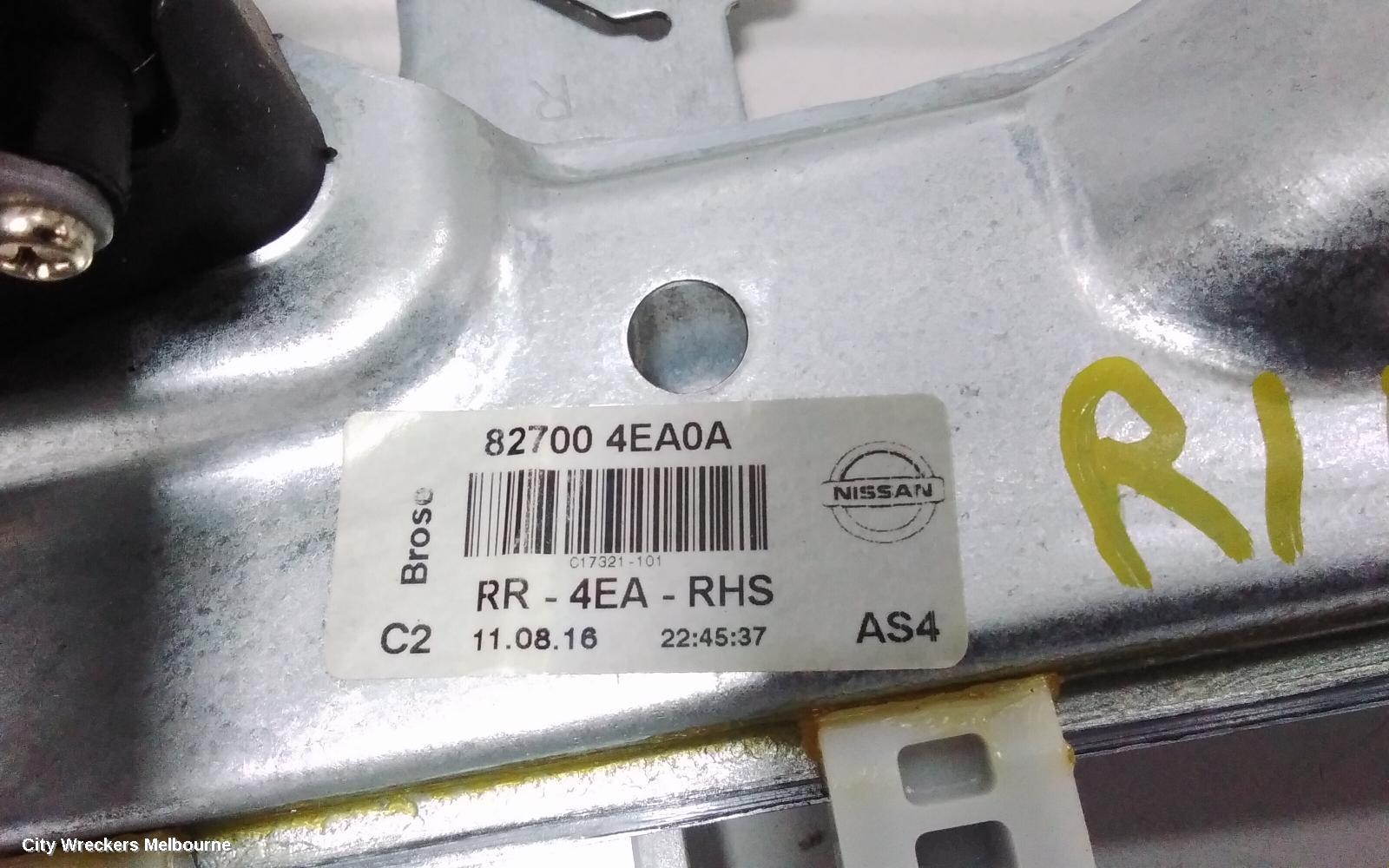 NISSAN QASHQAI RIGHT REAR WND REG/MOTOR, J11, 12/2013 - 07/2021 - Image 2
