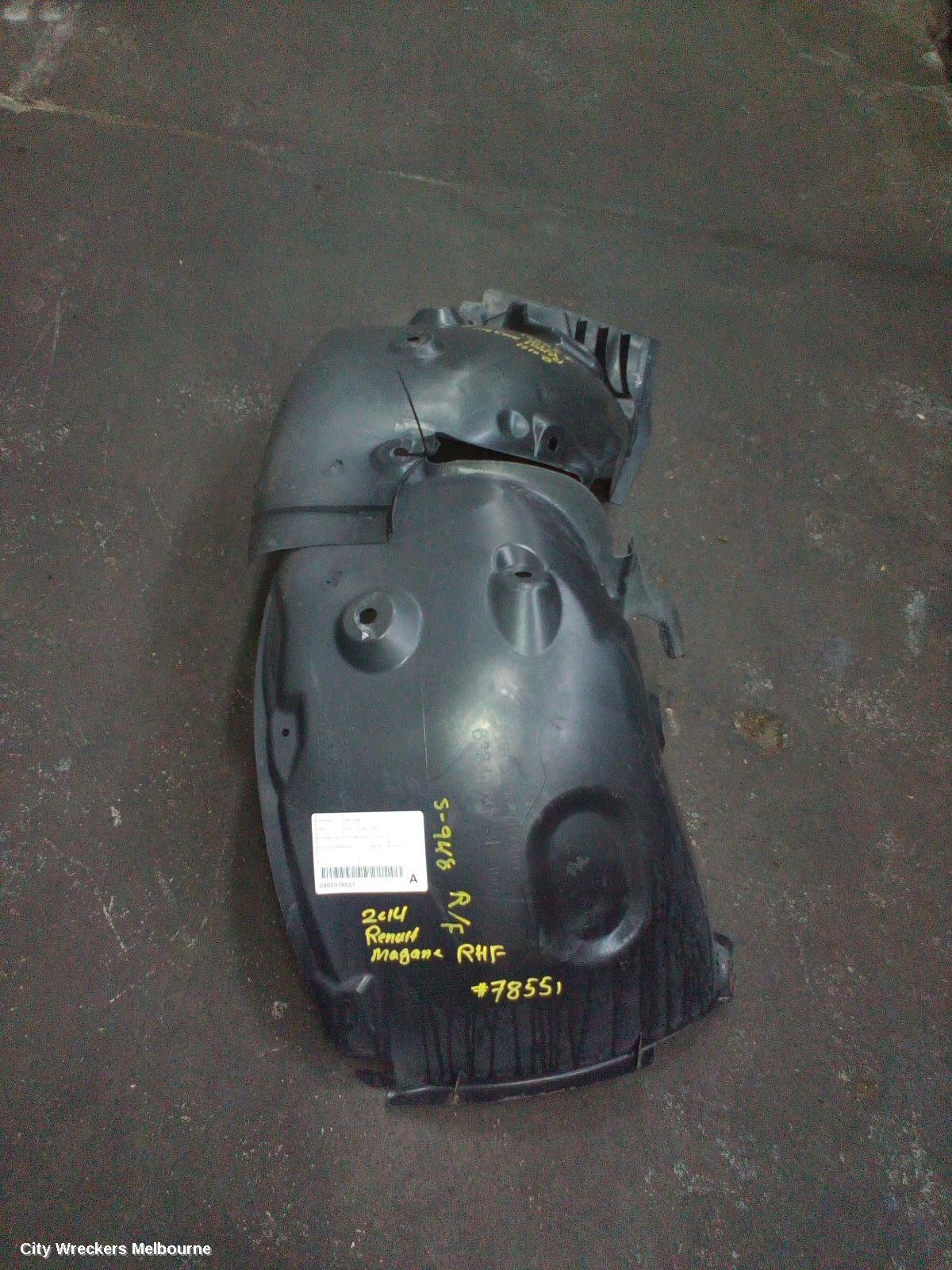 RENAULT MEGANE RIGHT GUARD LINER, X32/X95/K95, HATCH/WAGON, 09/2010 - 06/2014 - Image 2