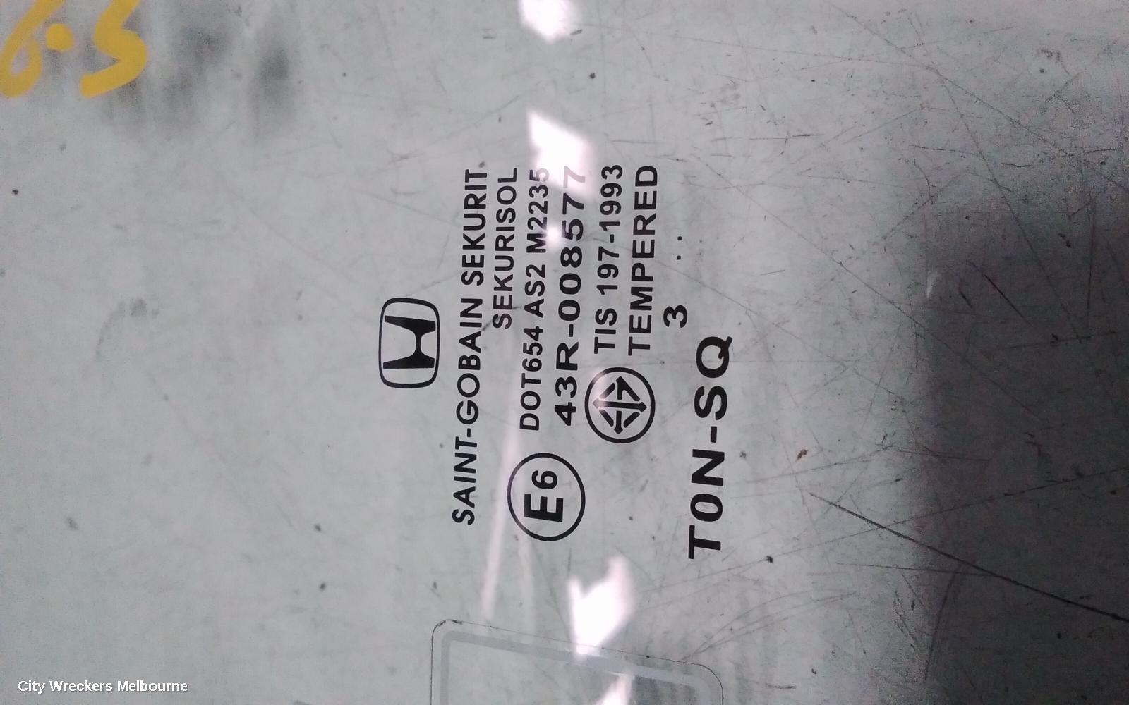 HONDA CRV LEFT FRONT DOOR WINDOW, RM, 11/2012 - 04/2017 - Image 1