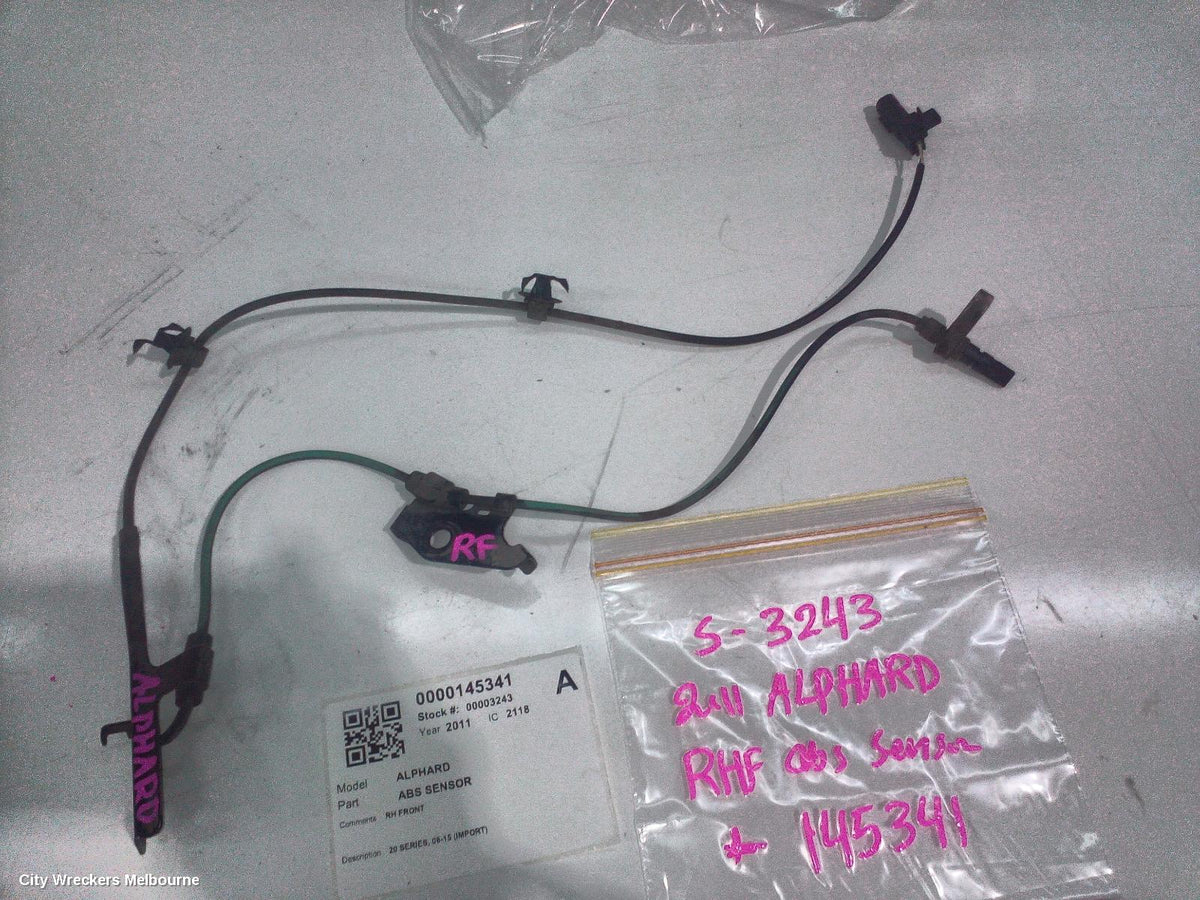 TOYOTA ALPHARD ABS SENSOR, 20 SERIES, 08-15 (IMPORT) - Image 2
