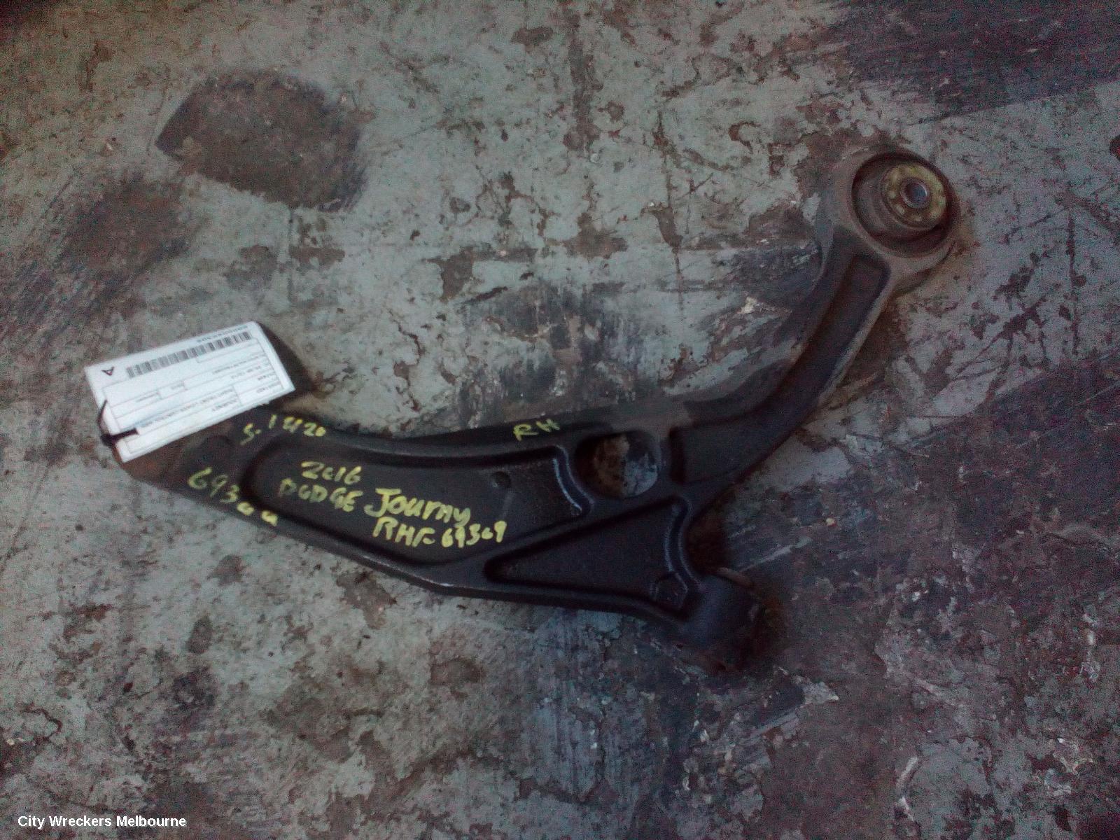 DODGE JOURNEY RIGHT FRONT LOWER CONTROL ARM, JC, 09/2008 - 12/2016 - Image 1
