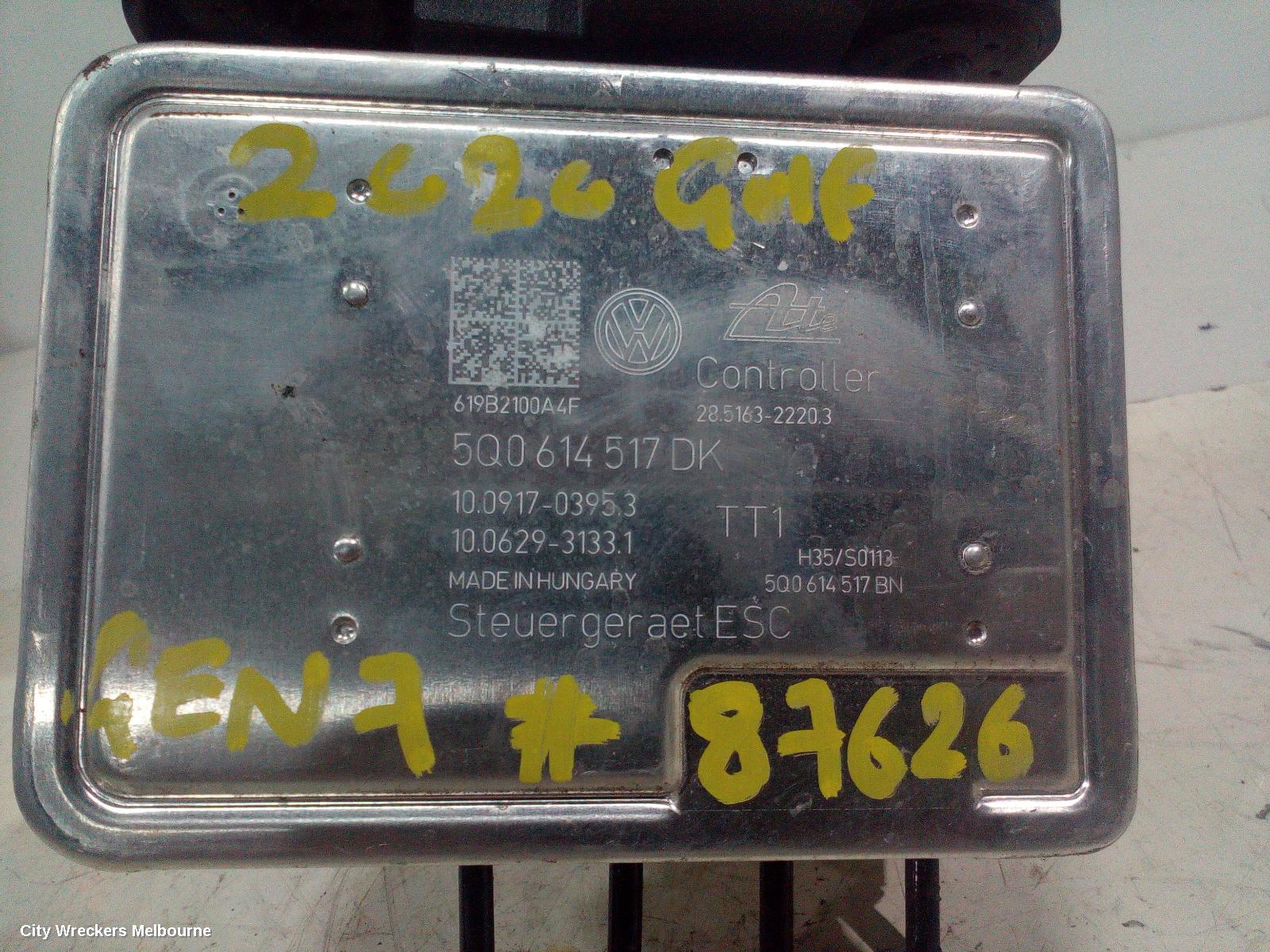 VOLKSWAGEN GOLF ABS PUMP/MODULATOR, GEN 7, ON MOTOR P/N 5Q0614517DK, 03/2013 - 08/2020 - Image 2