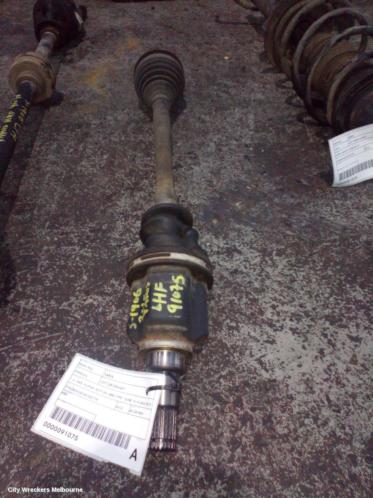 TOYOTA YARIS LEFT DRIVESHAFT, 1.3, 2NZ, NCP9#-NCP13#, ABS TYPE, 10/2005 - 12/2019 (AUS ONLY) - Image 1