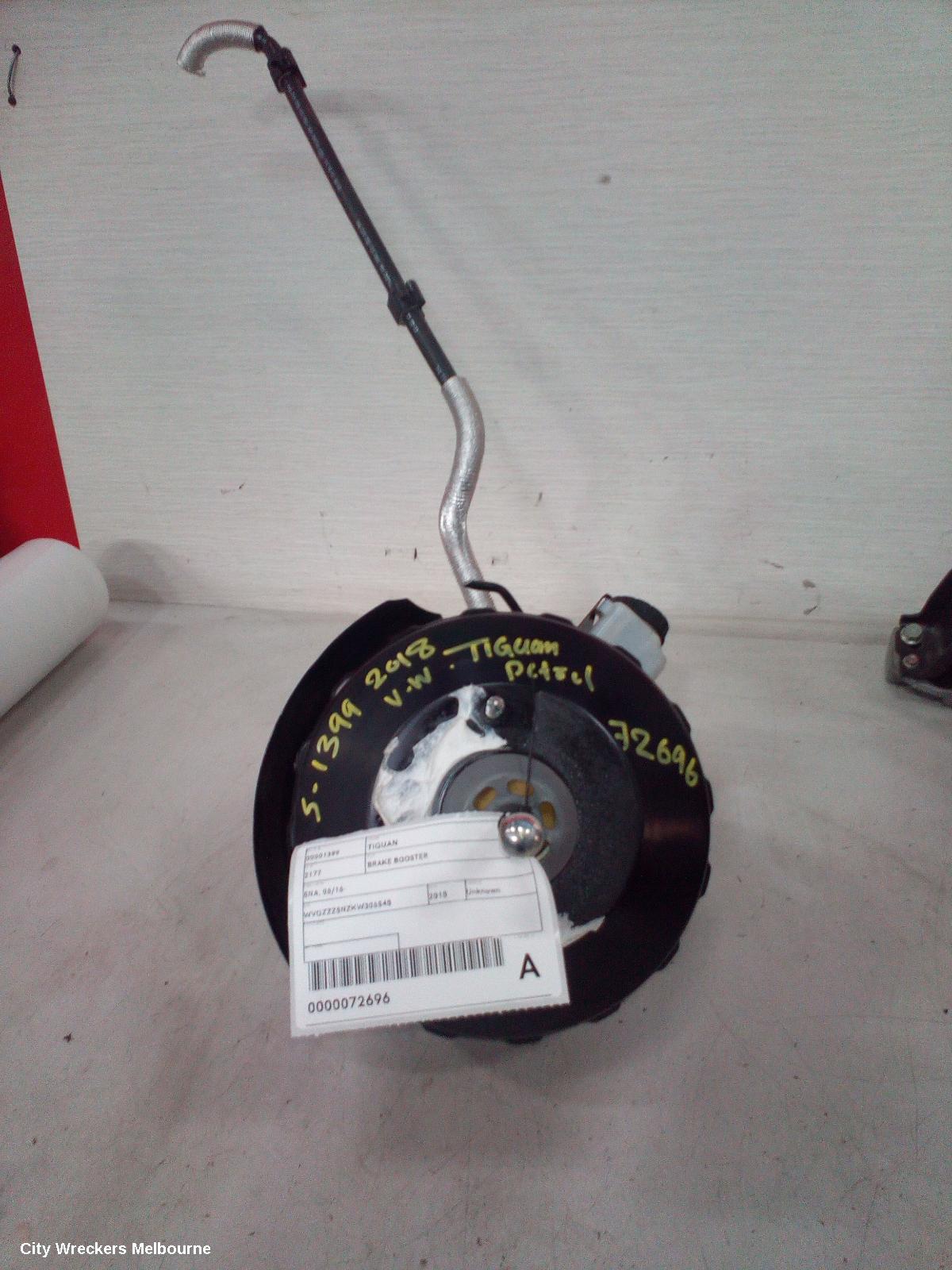 VOLKSWAGEN TIGUAN BRAKE BOOSTER, PETROL, 2.0, TURBO, 5NA, 06/2016 ONWARDS - Image 1