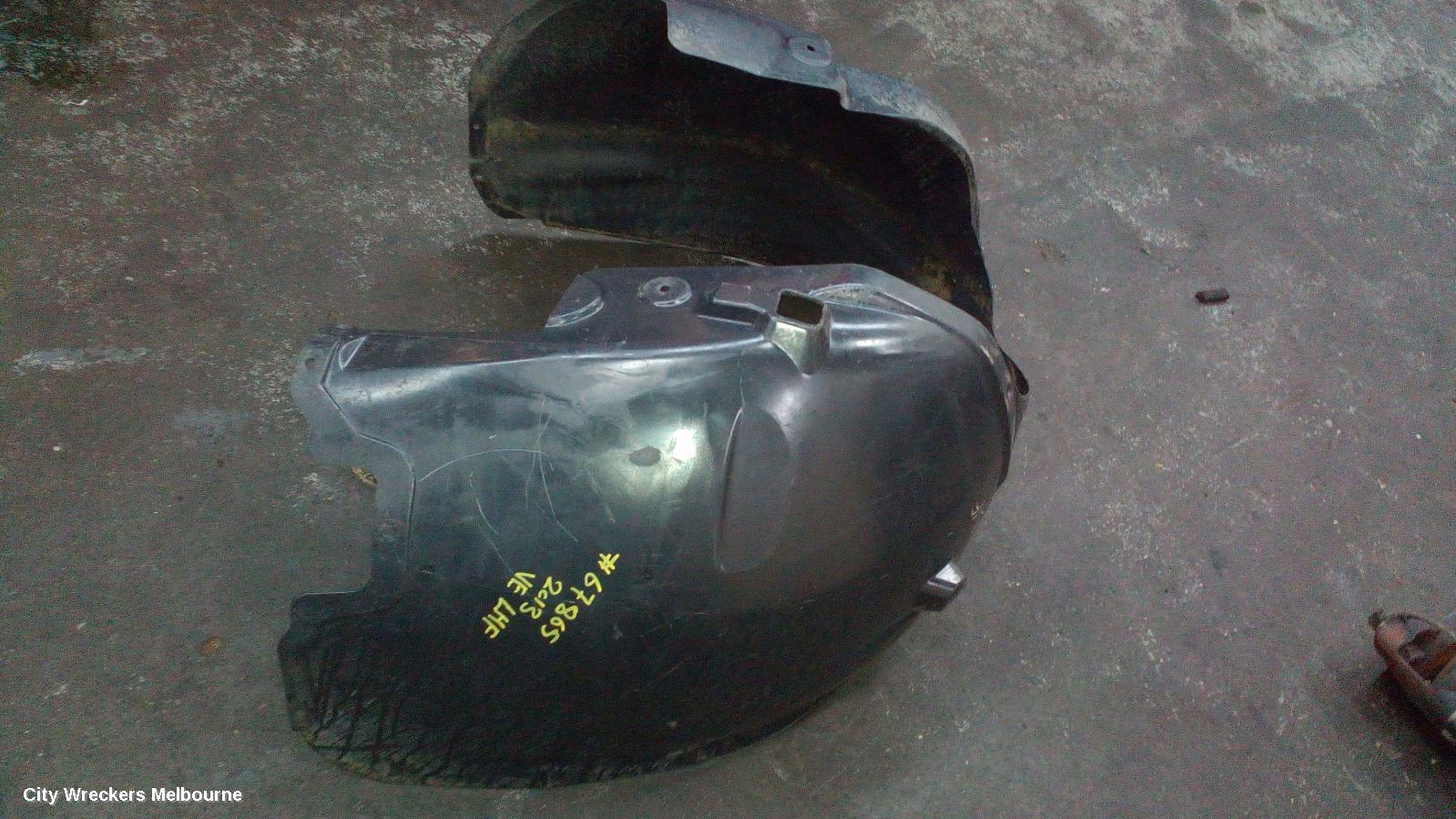 HOLDEN COMMODORE LEFT GUARD LINER, VE, FRONT, 08/2006 - 04/2013 - Image 3