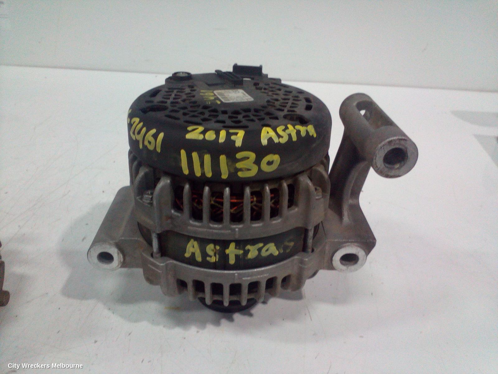 HOLDEN ASTRA ALTERNATOR, PETROL, 1.4, TURBO, BK-BL, 09/2016 - 12/2020 - Image 1