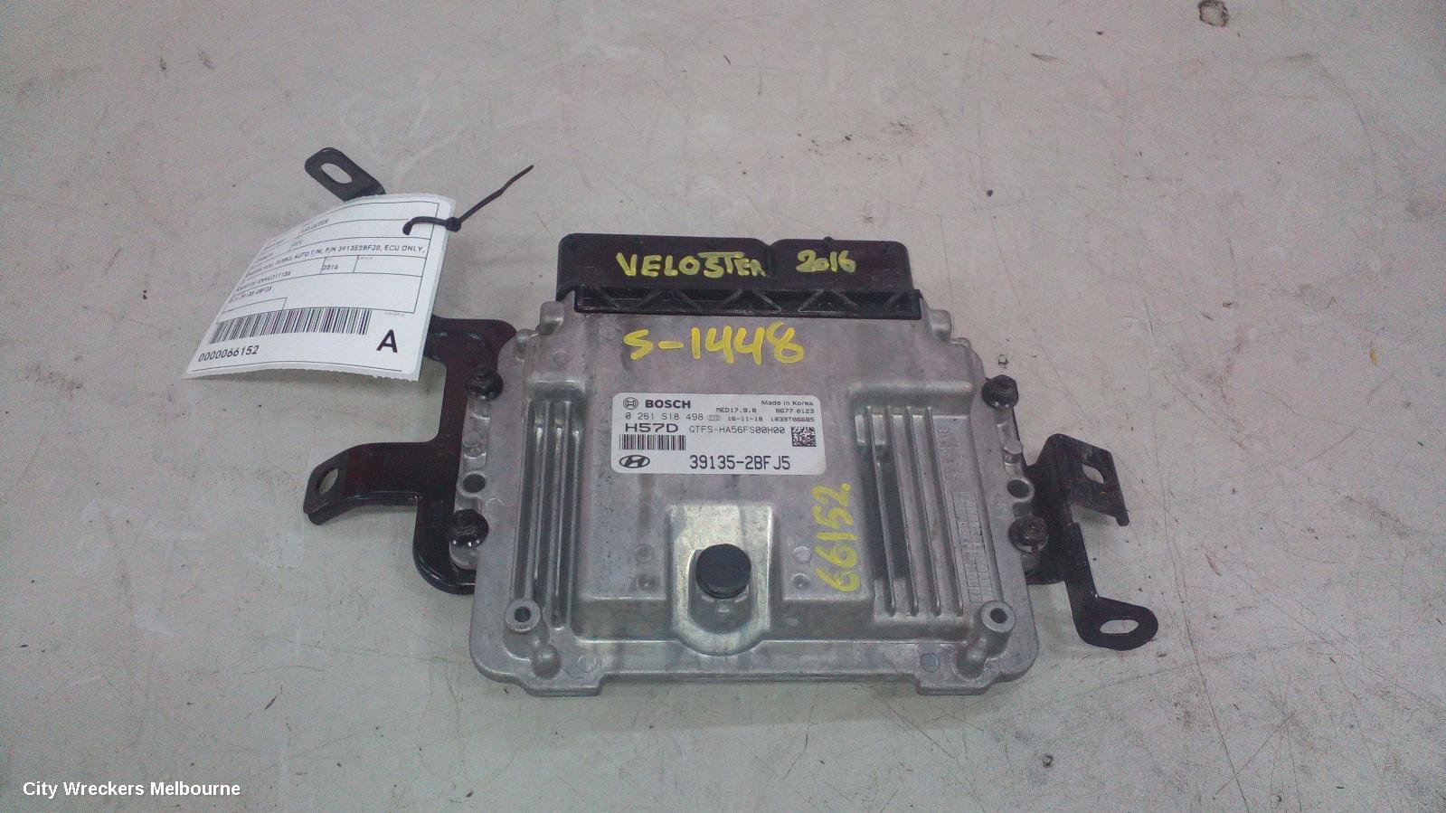 HYUNDAI VELOSTER ECU, ENGINE ECU, TURBO, AUTO T/M, P/N 391352BFJ0, ECU ONLY, FS, 05/2015 - 02/2018 - Image 3