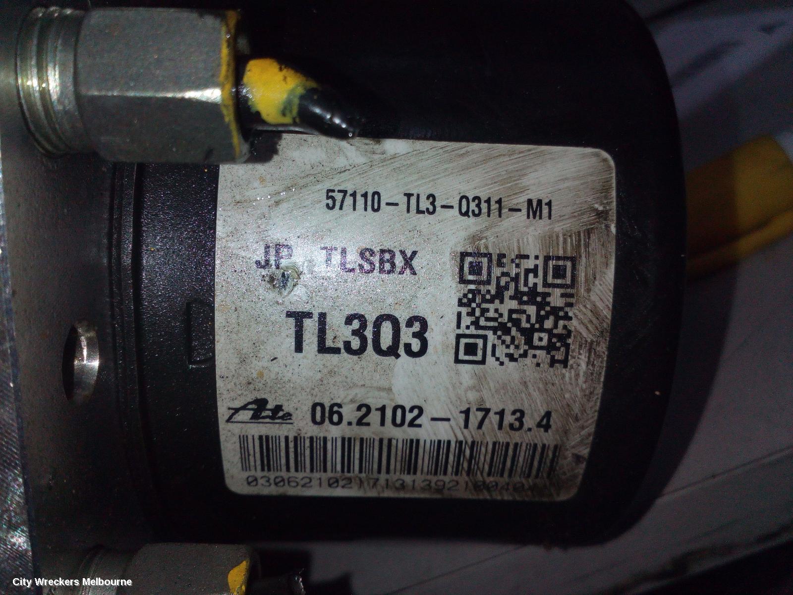 HONDA ACCORD ABS PUMP/MODULATOR, 8TH GEN, EURO (VIN JHMCU), P/N TL3Q3, 07/2011 - 12/2015 - Image 2