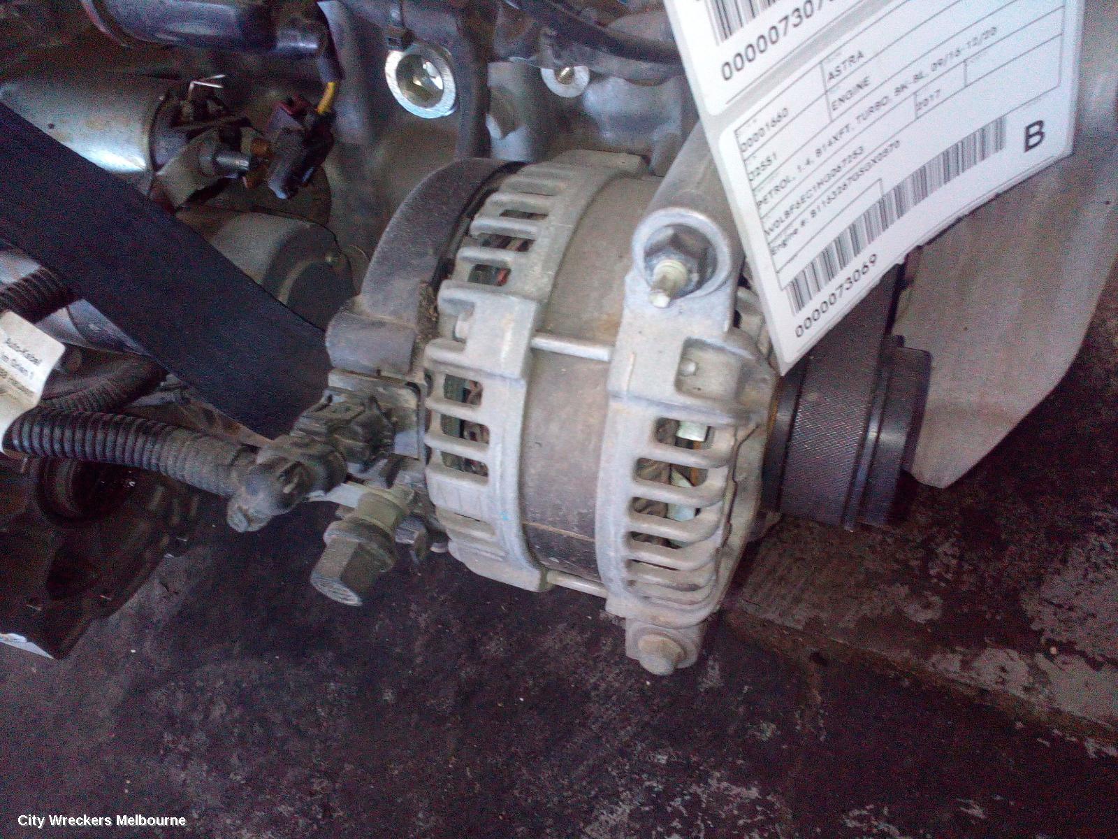 HOLDEN ASTRA ALTERNATOR, PETROL, 1.4, TURBO, BK-BL, 09/2016 - 12/2020 - Image 1