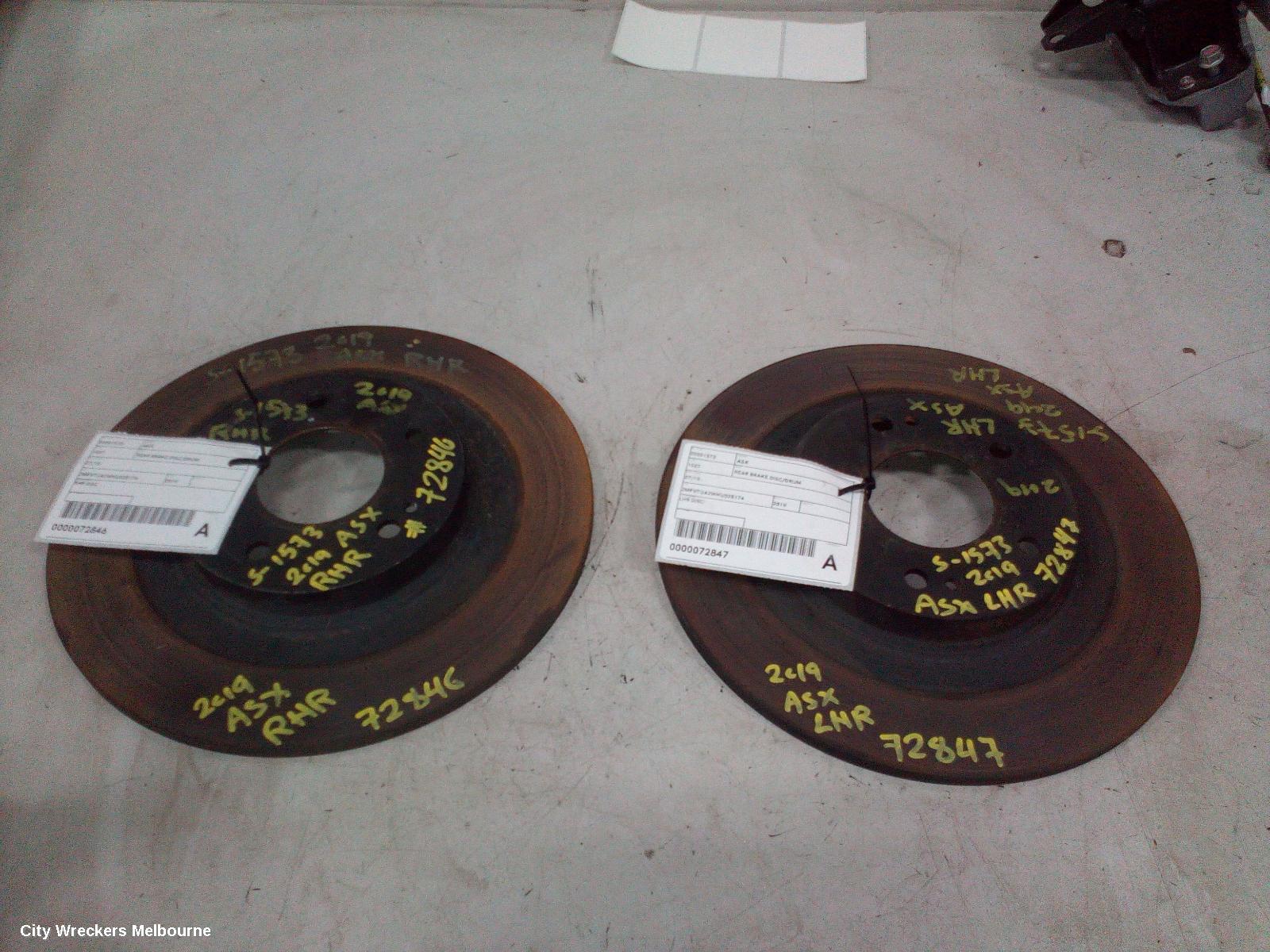MITSUBISHI ASX REAR BRAKE DISC/DRUM, 05/2010 ONWARDS - Image 2