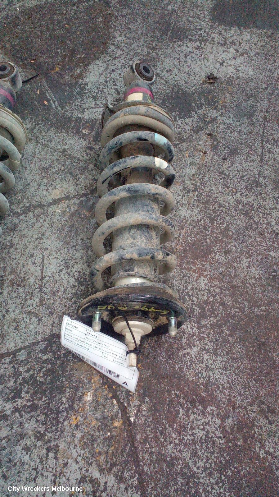 NISSAN NAVARA RIGHT FRONT STRUT, NP300, 2WD/4WD, DUAL CAB, COIL SUSP TYPE, 05/2015 ONWARDS - Image 2