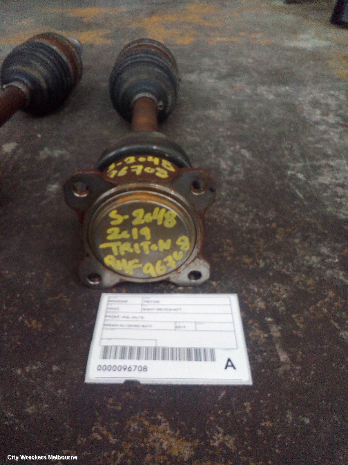 MITSUBISHI TRITON RIGHT DRIVESHAFT, FRONT, MQ, 04/2015 ONWARDS - Image 1