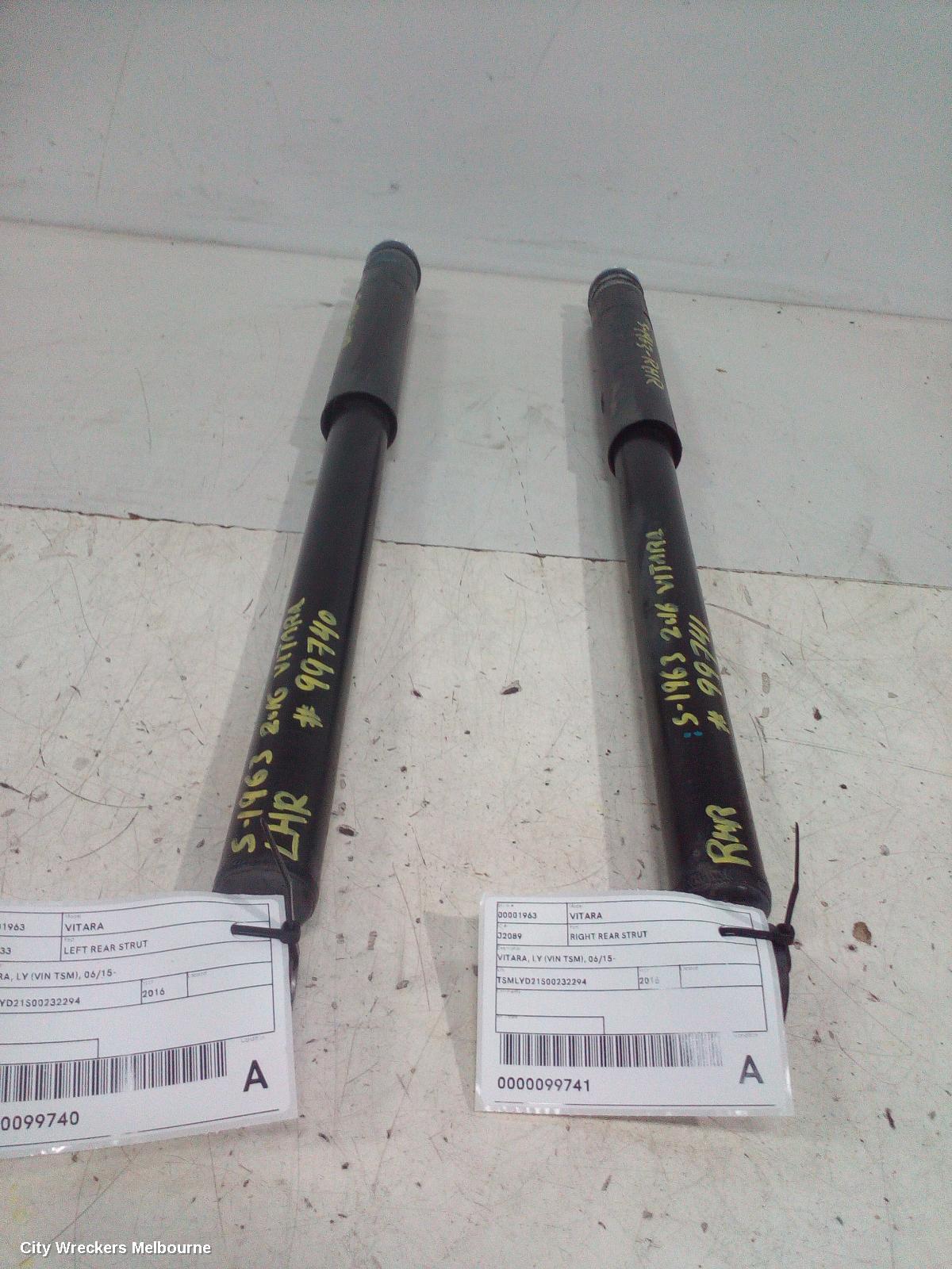 SUZUKI VITARA LEFT REAR STRUT, VITARA, LY (VIN TSM), 06/2015 ONWARDS - Image 2