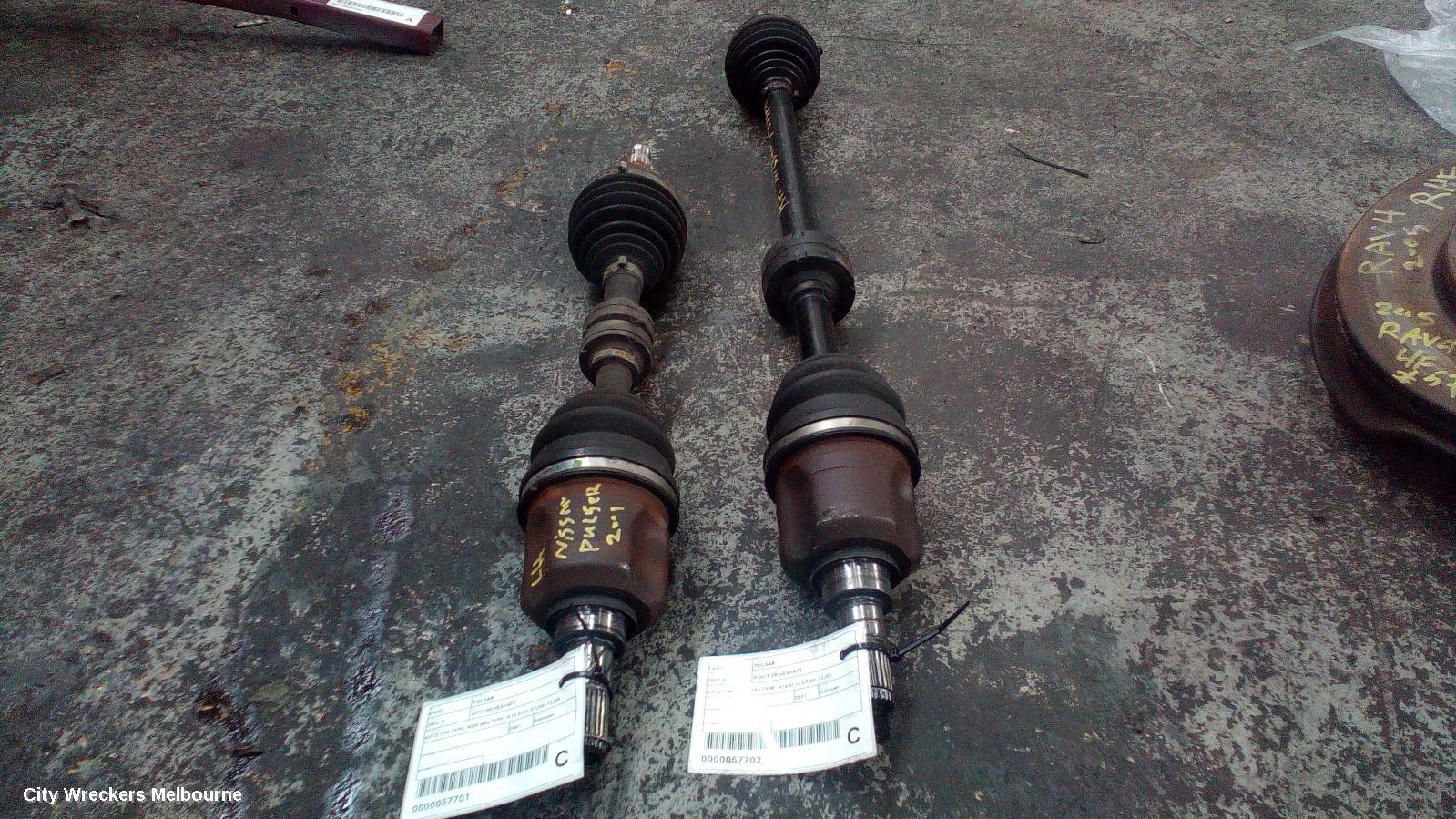 NISSAN PULSAR RIGHT DRIVESHAFT, AUTO T/M TYPE, ABS TYPE, N16 SI-II, 07/2000 - 12/2005 - Image 1