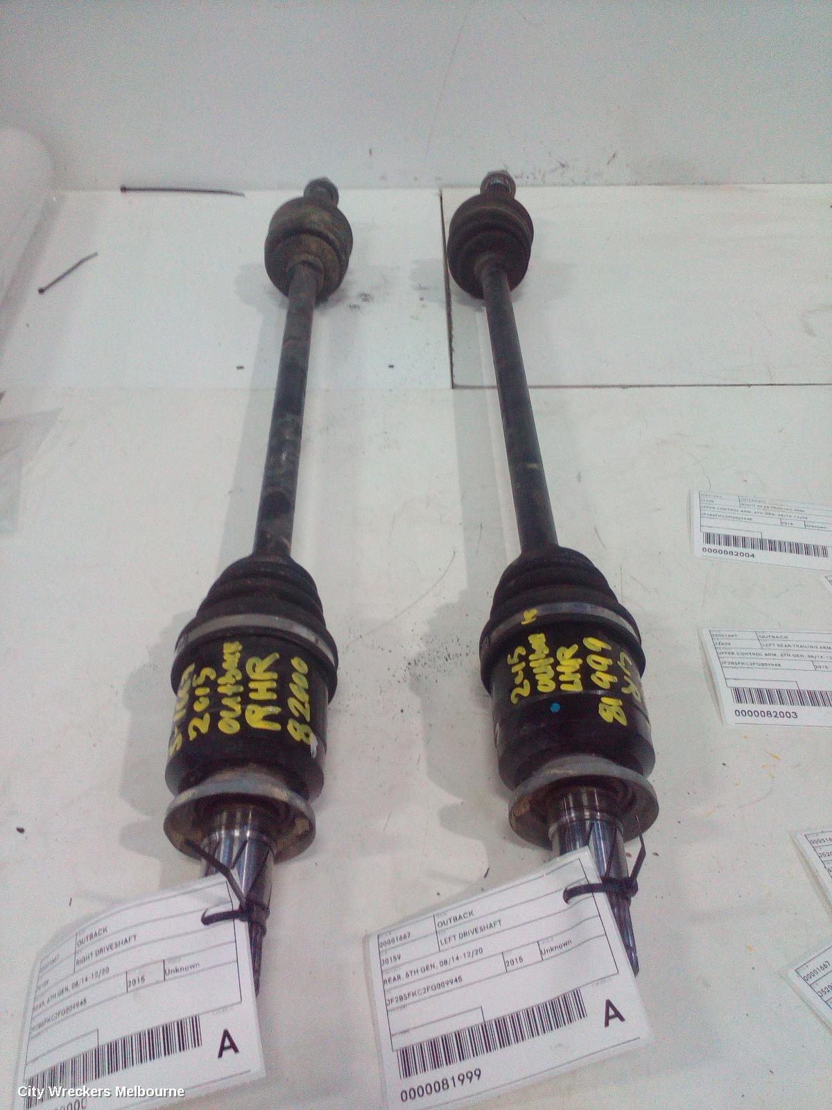 SUBARU OUTBACK RIGHT DRIVESHAFT, REAR, 6TH GEN, 08/2014 - 12/2020 - Image 2