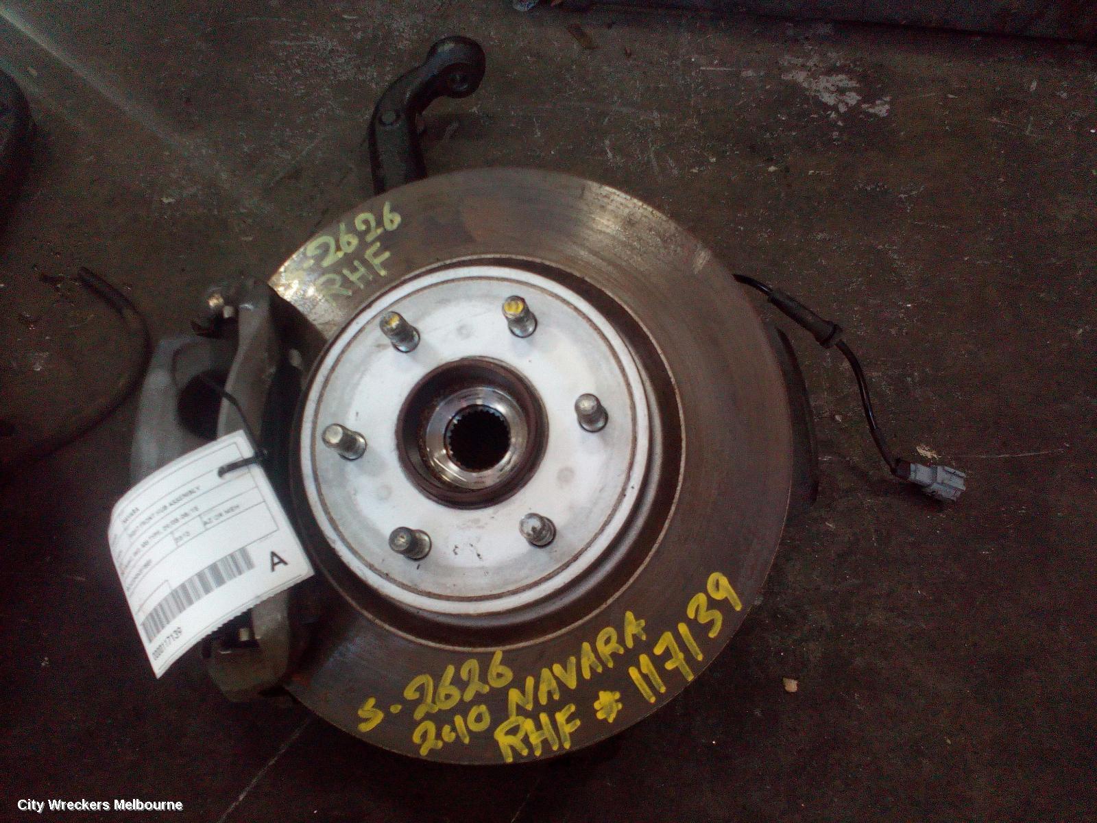 NISSAN NAVARA RIGHT FRONT HUB ASSEMBLY, D40 (VIN MNT), 4WD, ABS TYPE, 09/2005 - 08/2015 - Image 2