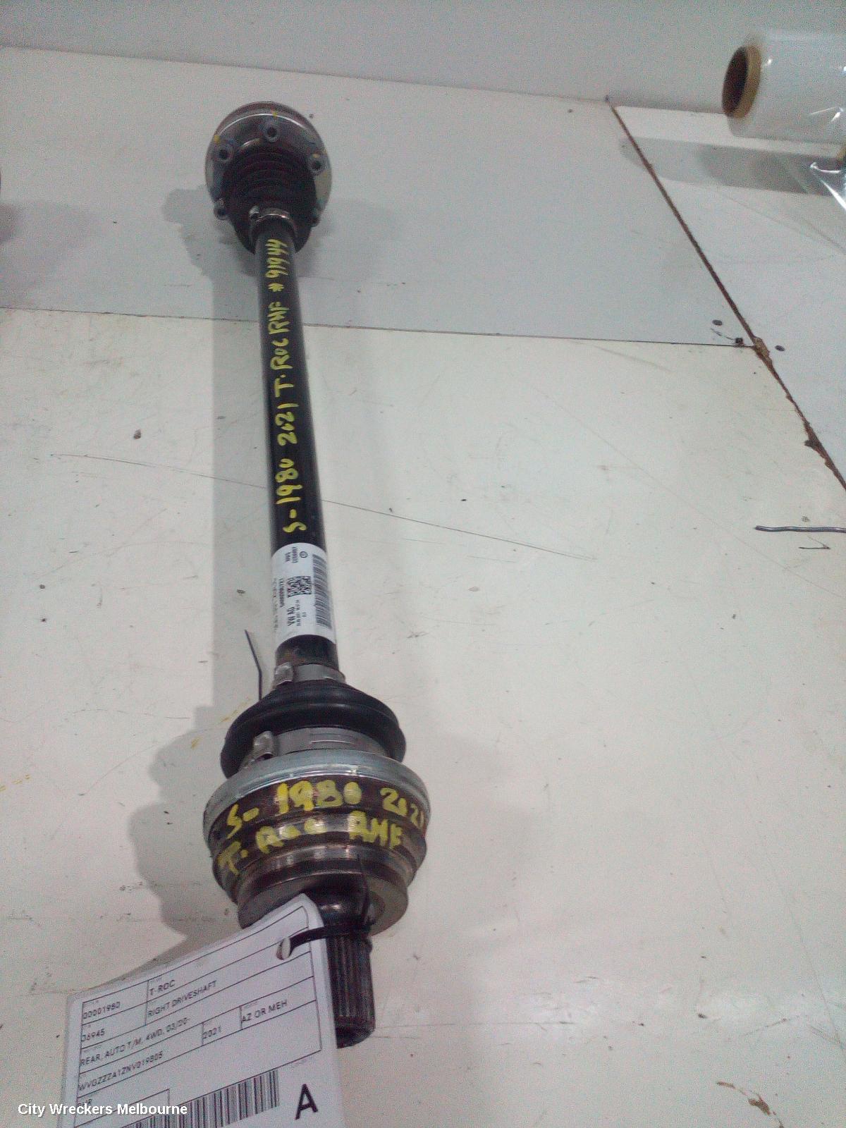 VOLKSWAGEN T-ROC RIGHT DRIVESHAFT, REAR, AUTO T/M, 4WD, 03/2020 ONWARDS - Image 3