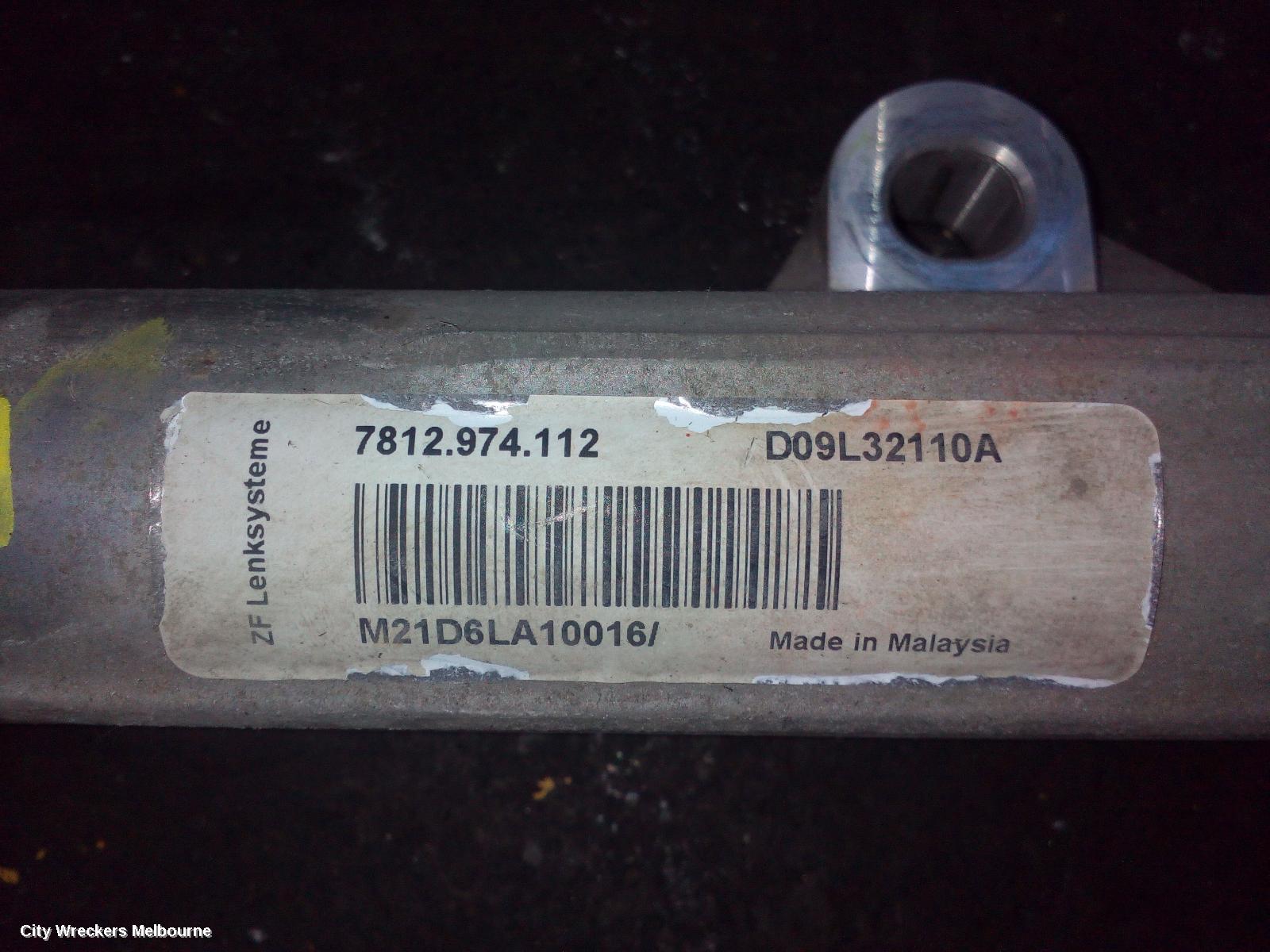 MAZDA 2 STEERING BOX/RACK, DJ/DL, 15IN WHEEL TYPE, 09/2014 ONWARDS - Image 2