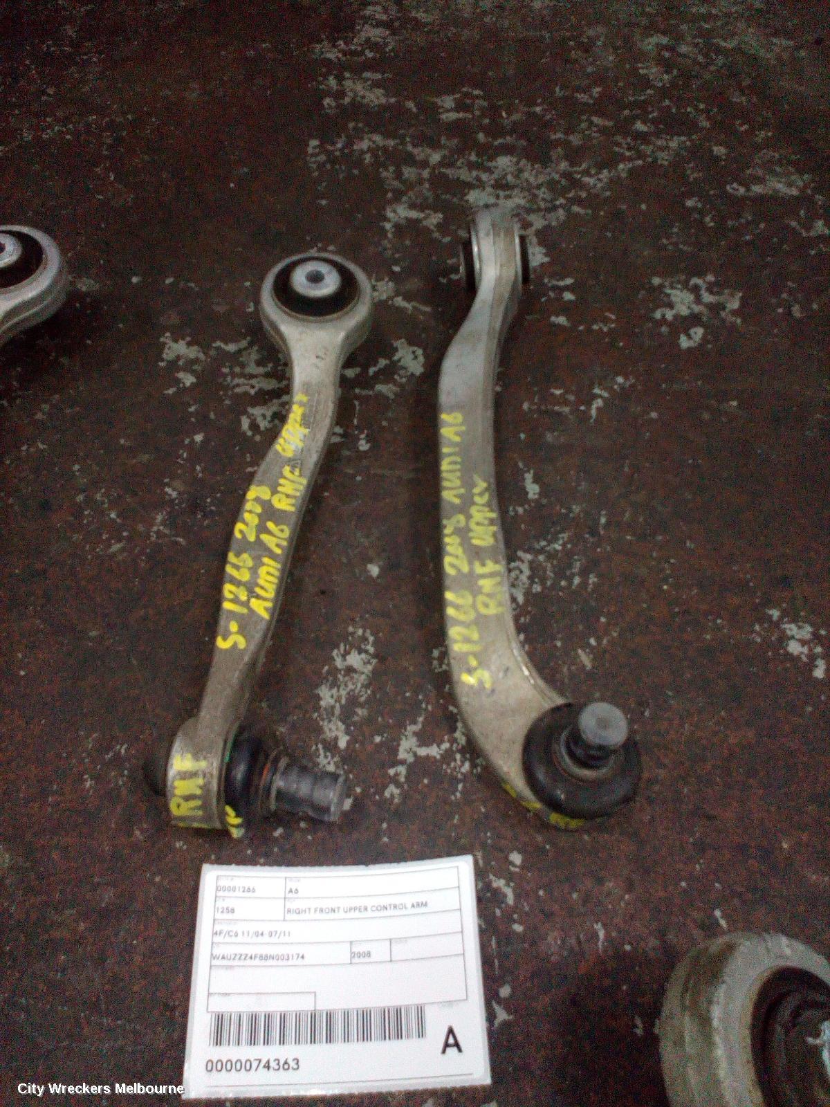 AUDI A6 RIGHT FRONT UPPER CONTROL ARM, FRONT, 4F/C6, 11/2004 - 07/2011 - Image 1