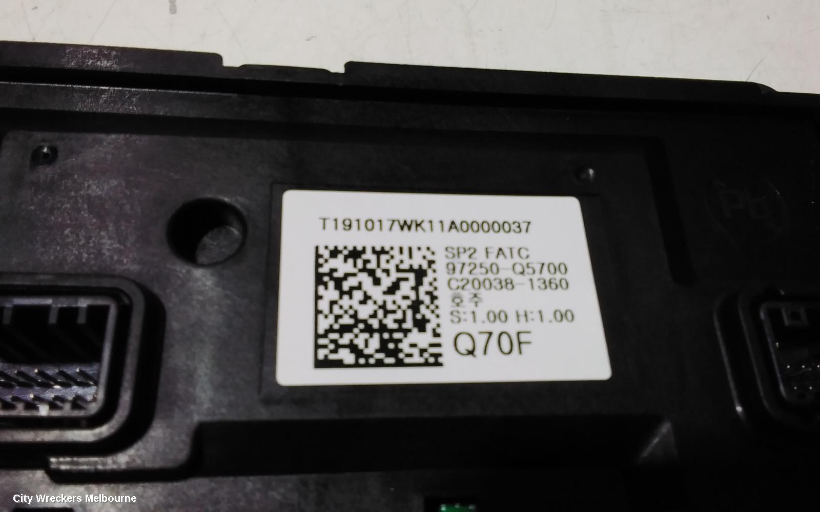 KIA SELTOS HEATER/AC CONTROLS, CLIMATE CONTROL TYPE, SP2, 07/2019 ONWARDS - Image 3