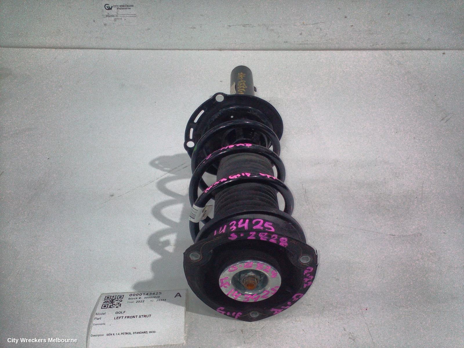 VOLKSWAGEN GOLF LEFT FRONT STRUT, GEN 8, 1.4, PETROL, STANDARD, 09/2020 ONWARDS - Image 2