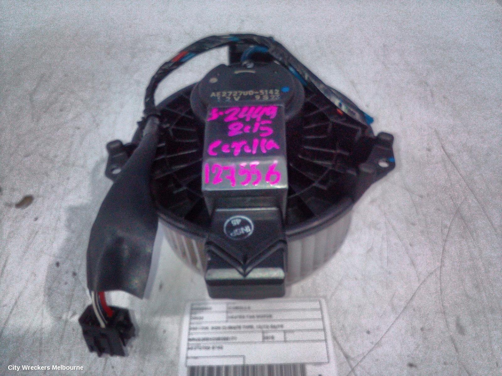 TOYOTA COROLLA HEATER FAN MOTOR, ZRE172R, NON CLIMATE TYPE, 12/2013 - 06/2019 - Image 1